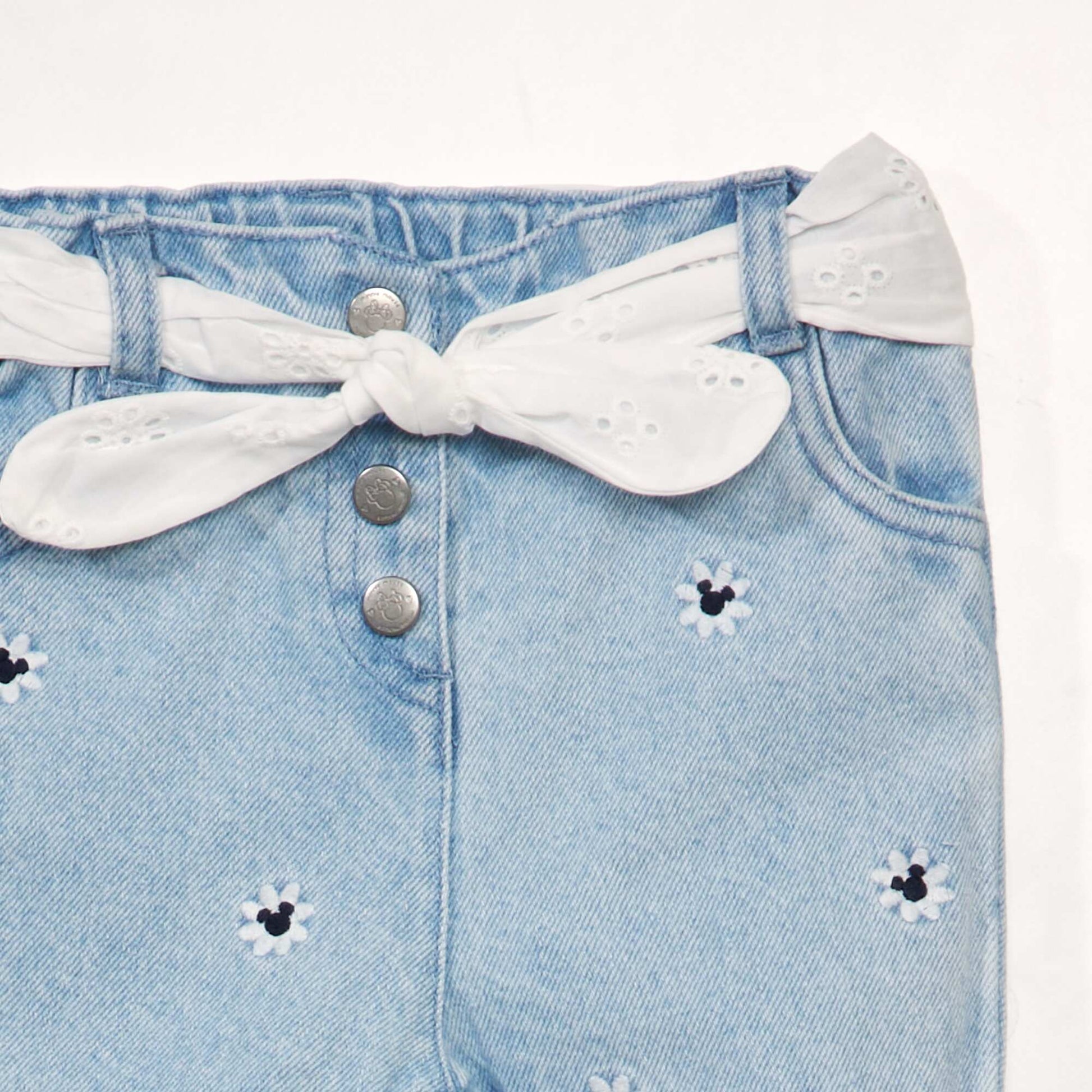 Pantalon en denim et broderies 'Mickey' Denim