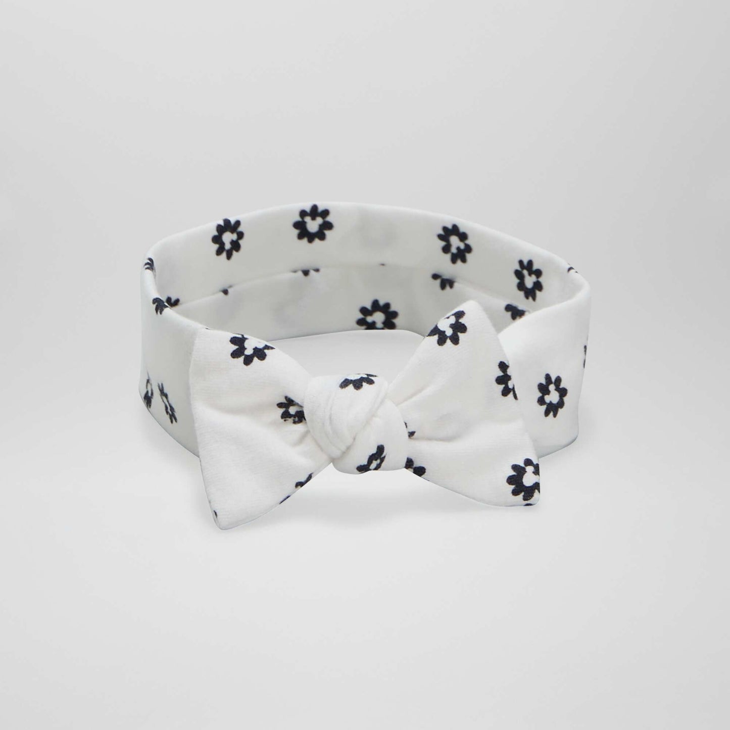 Bandeau avec n ud 'Disney' Blanc/noir