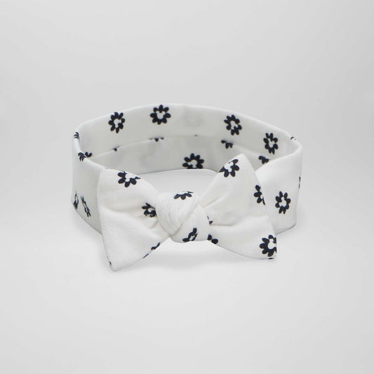 Bandeau avec n ud 'Disney' Blanc/noir