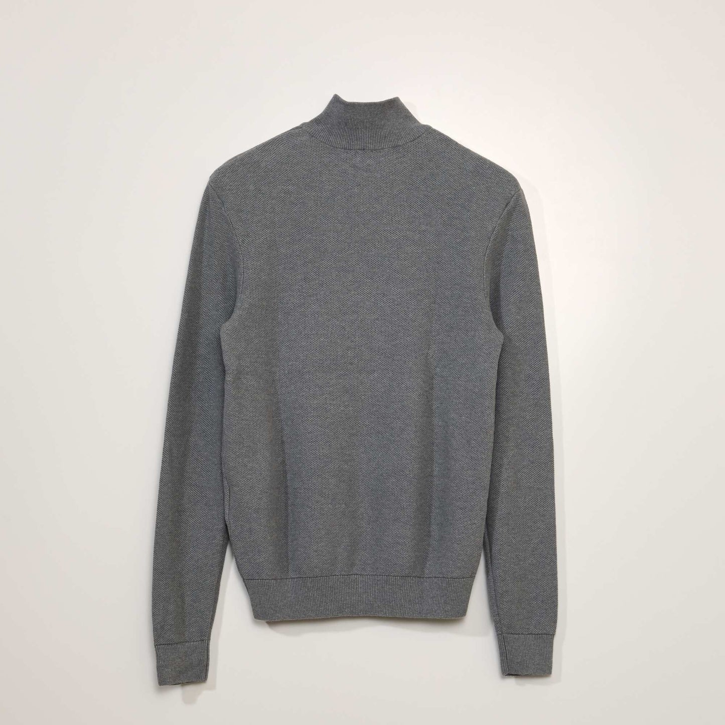 Pull en coton col camionneur Gris