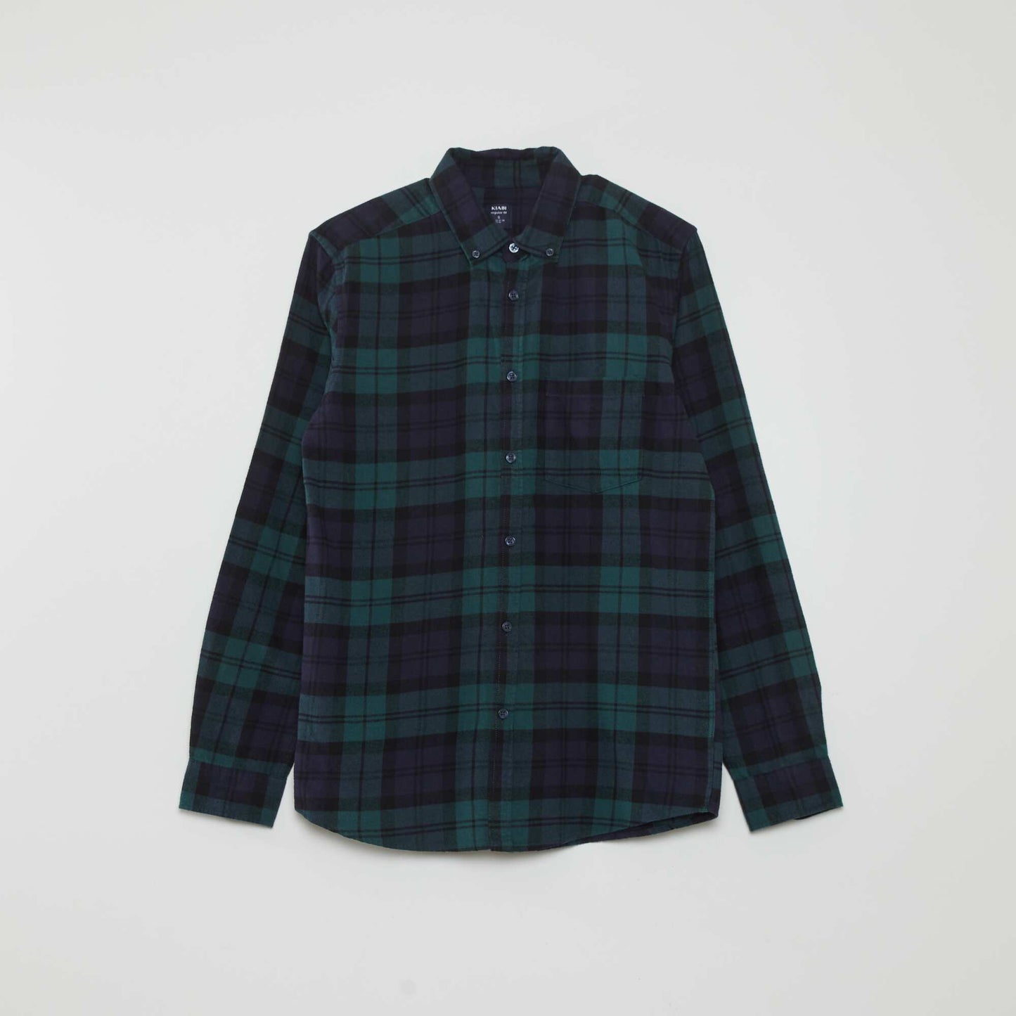 Chemise en flanelle carreaux Vert/bleu