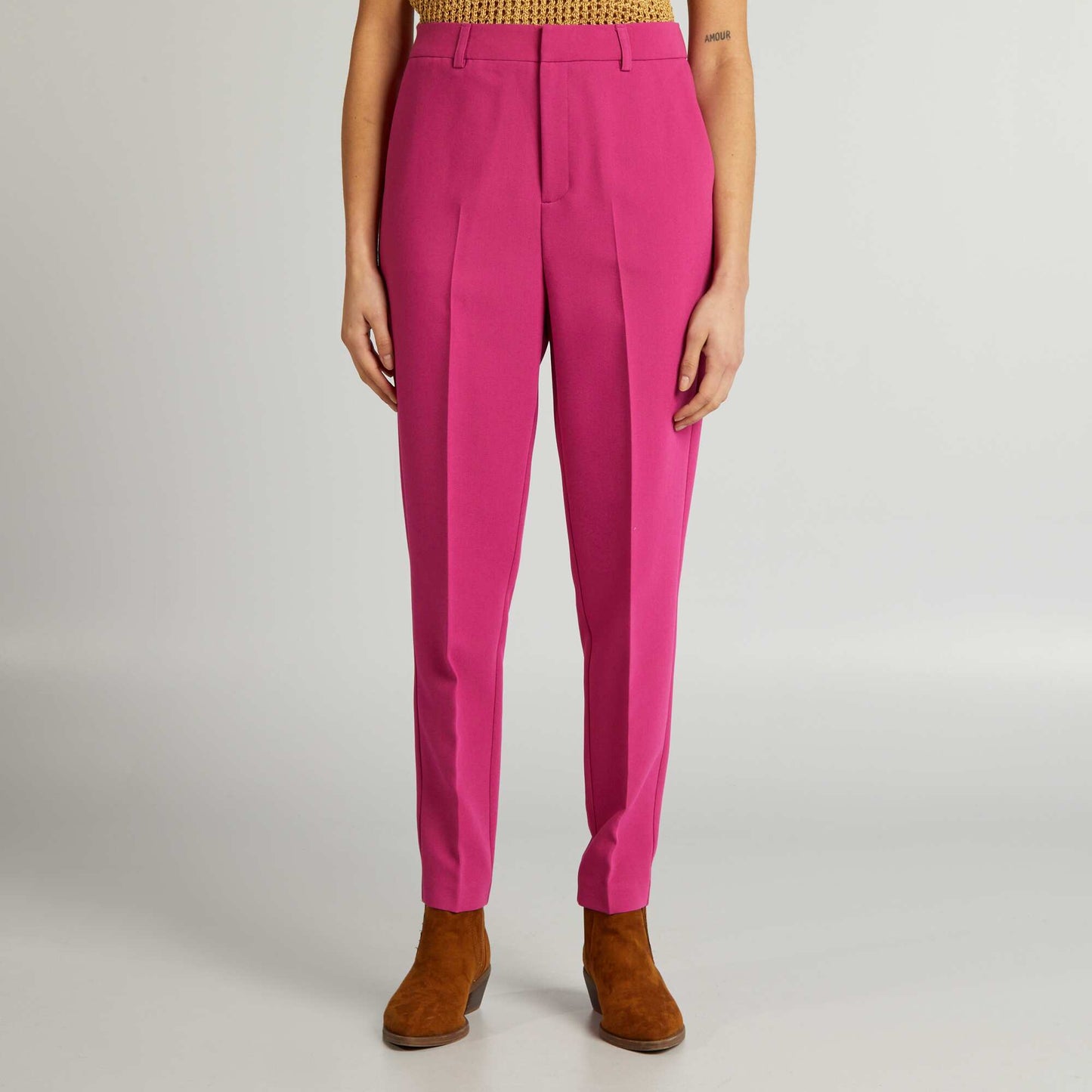 Pantalon cigarette Rose