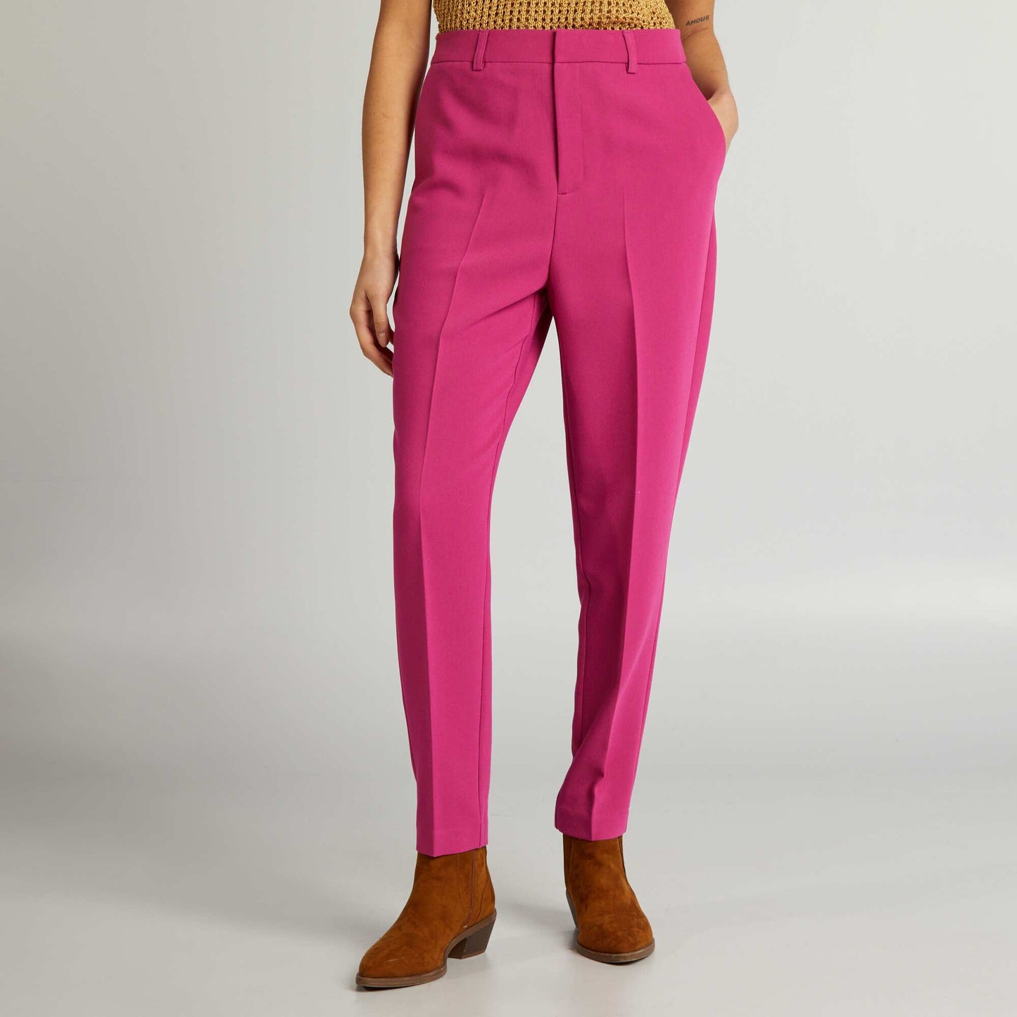 Pantalon cigarette Rose