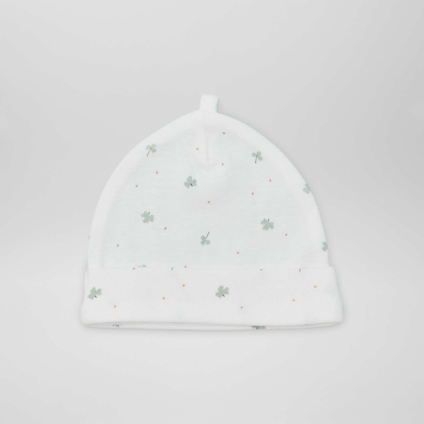 Lot de 2 bonnets de naissance Blanc/gris