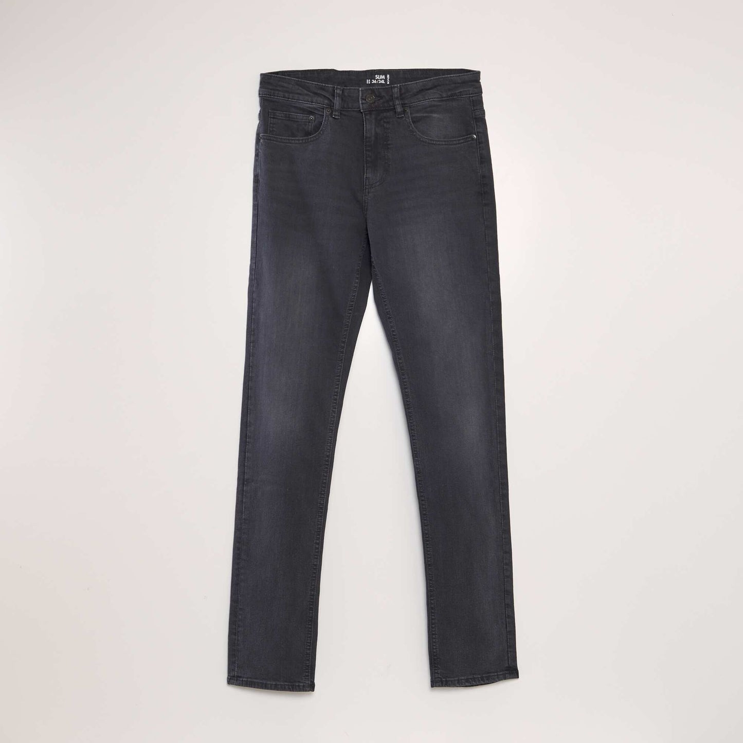 Jean slim   5 poches - L34 Gris