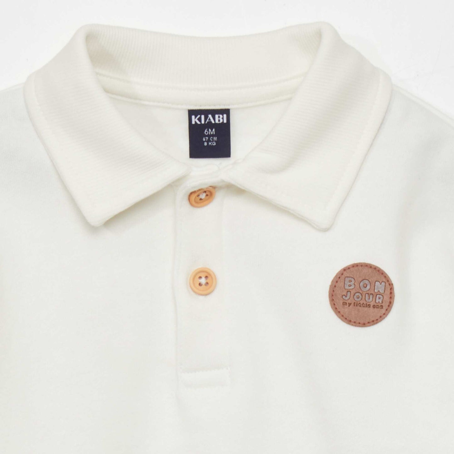 Sweat style polo blanc