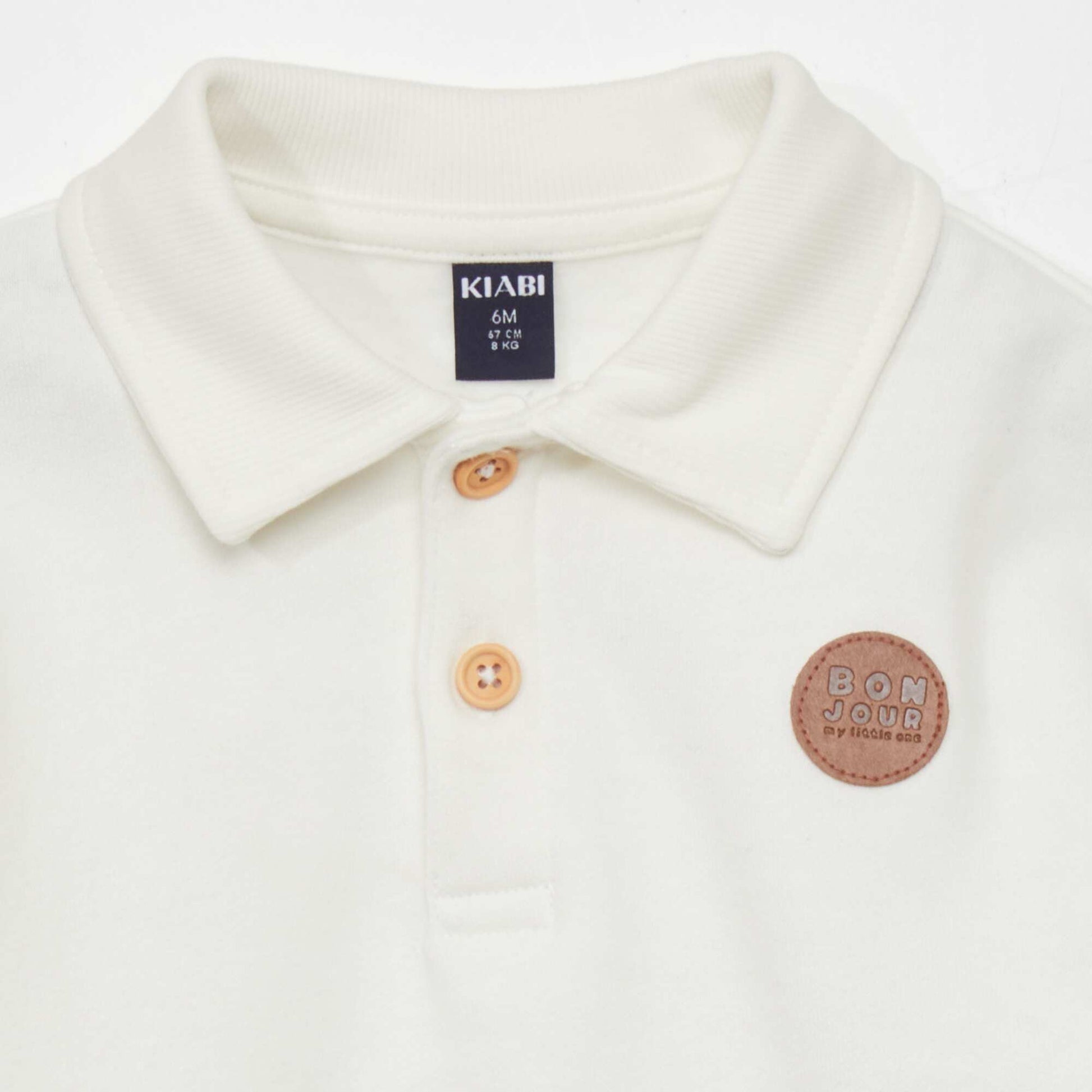 Sweat style polo blanc