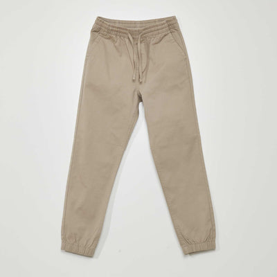 Pantalon jogger avec taille lastiqu e Gris