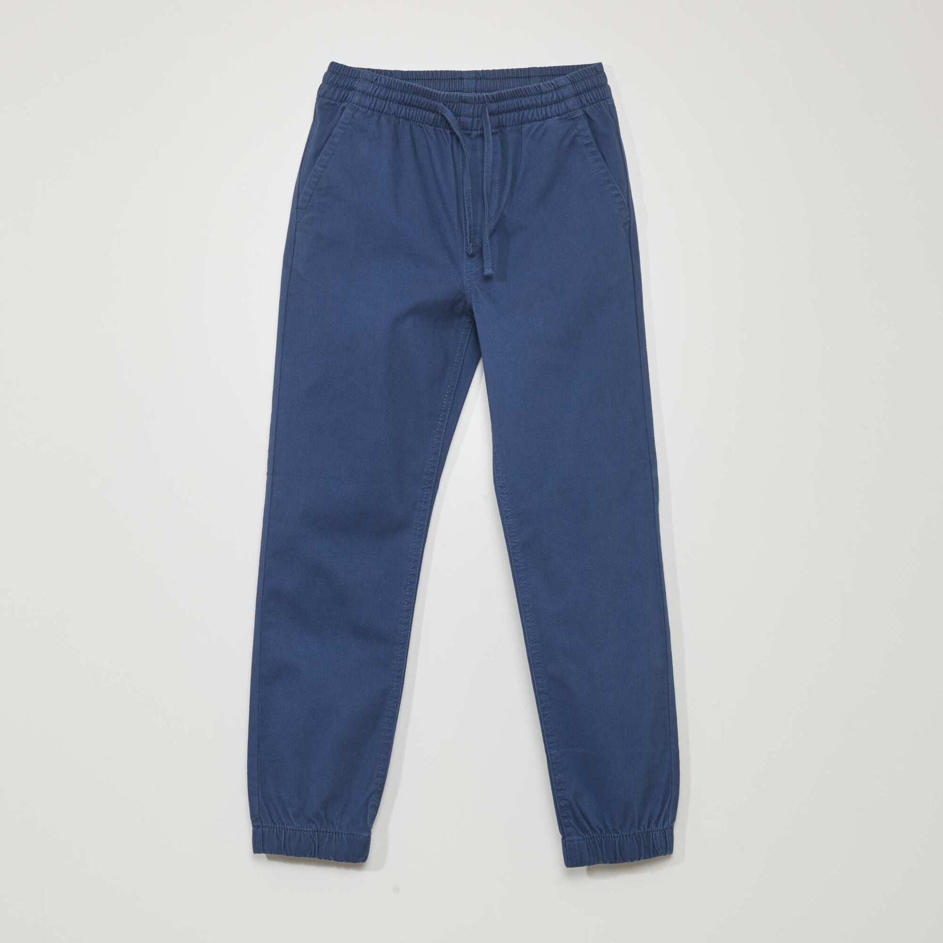 Pantalon jogger avec taille lastiqu e Bleu marine