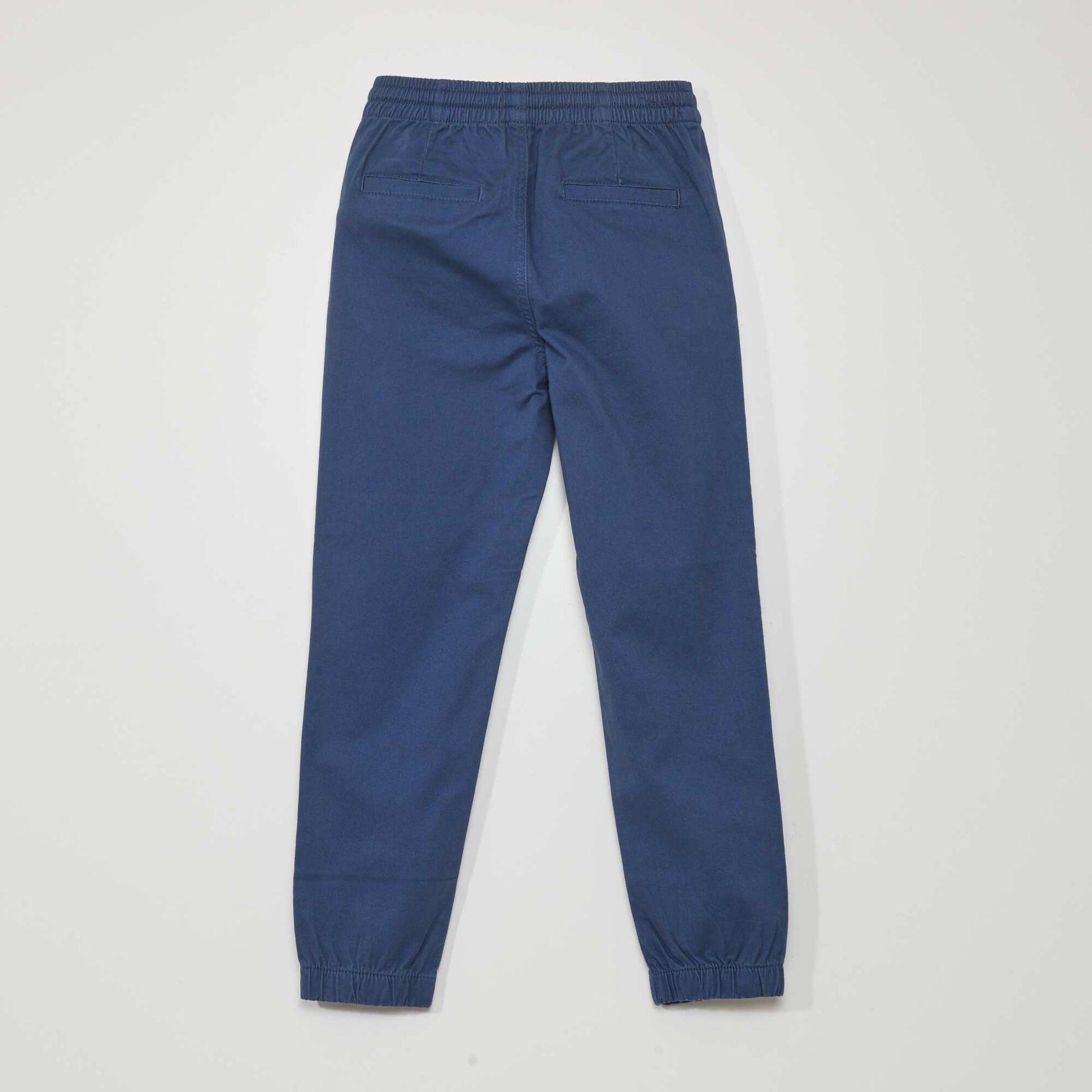 Pantalon jogger avec taille lastiqu e Bleu marine