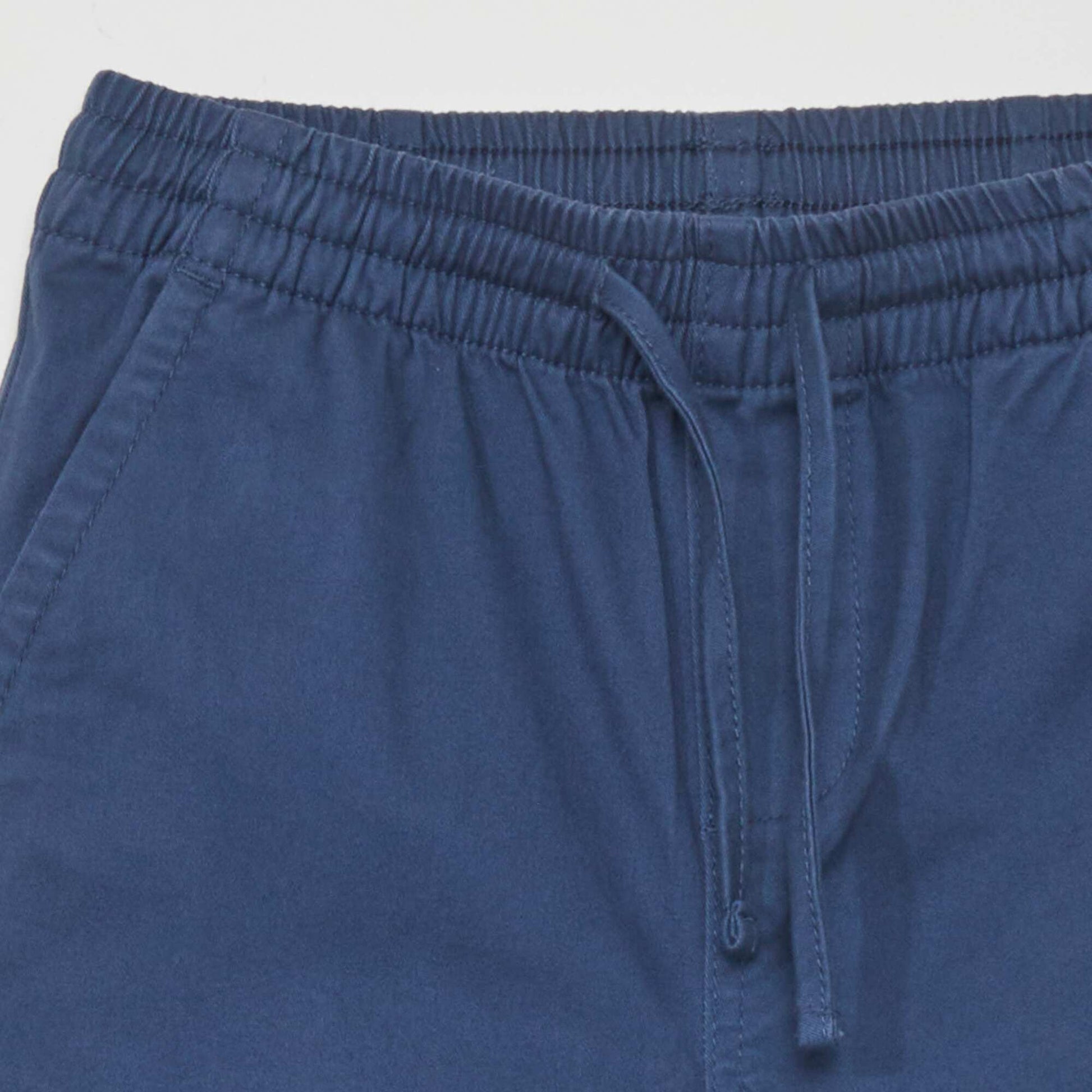 Pantalon jogger avec taille lastiqu e Bleu marine