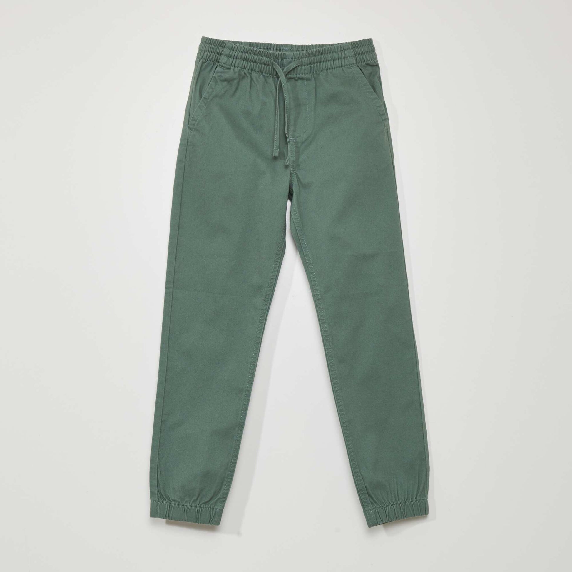 Pantalon jogger avec taille lastiqu e Vert
