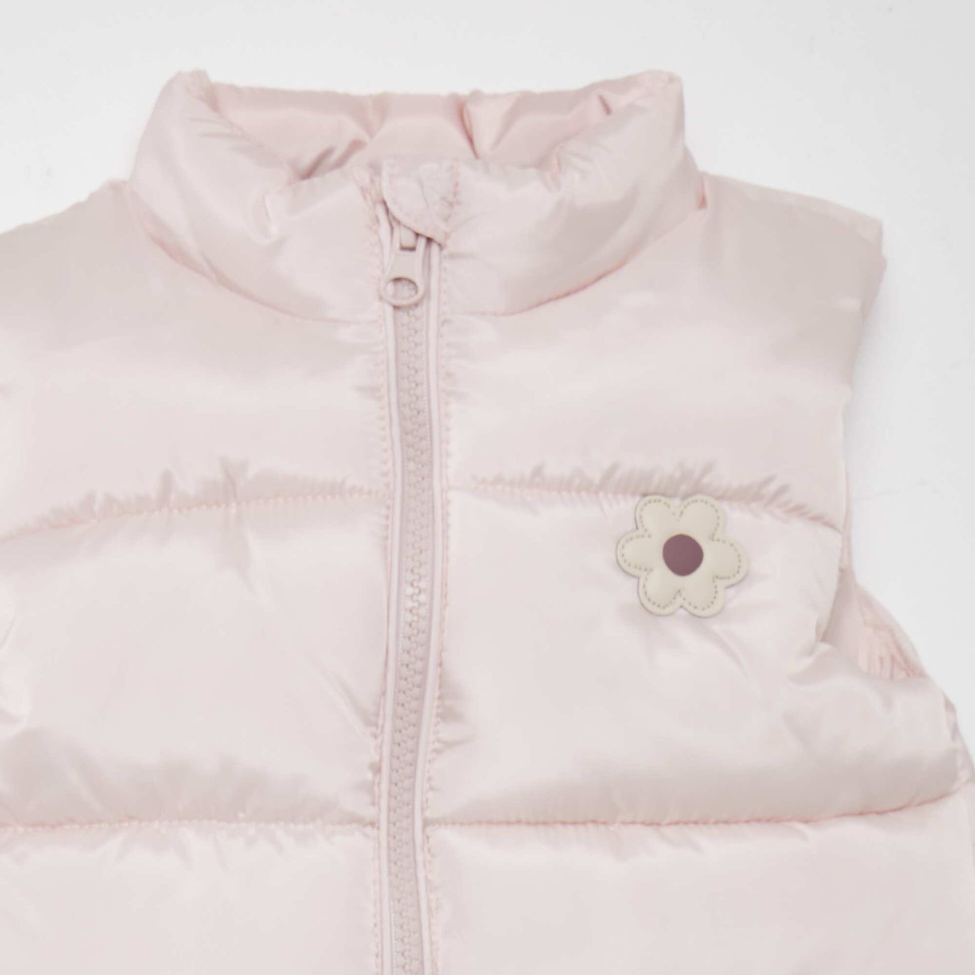 Doudoune sans manches Rose clair