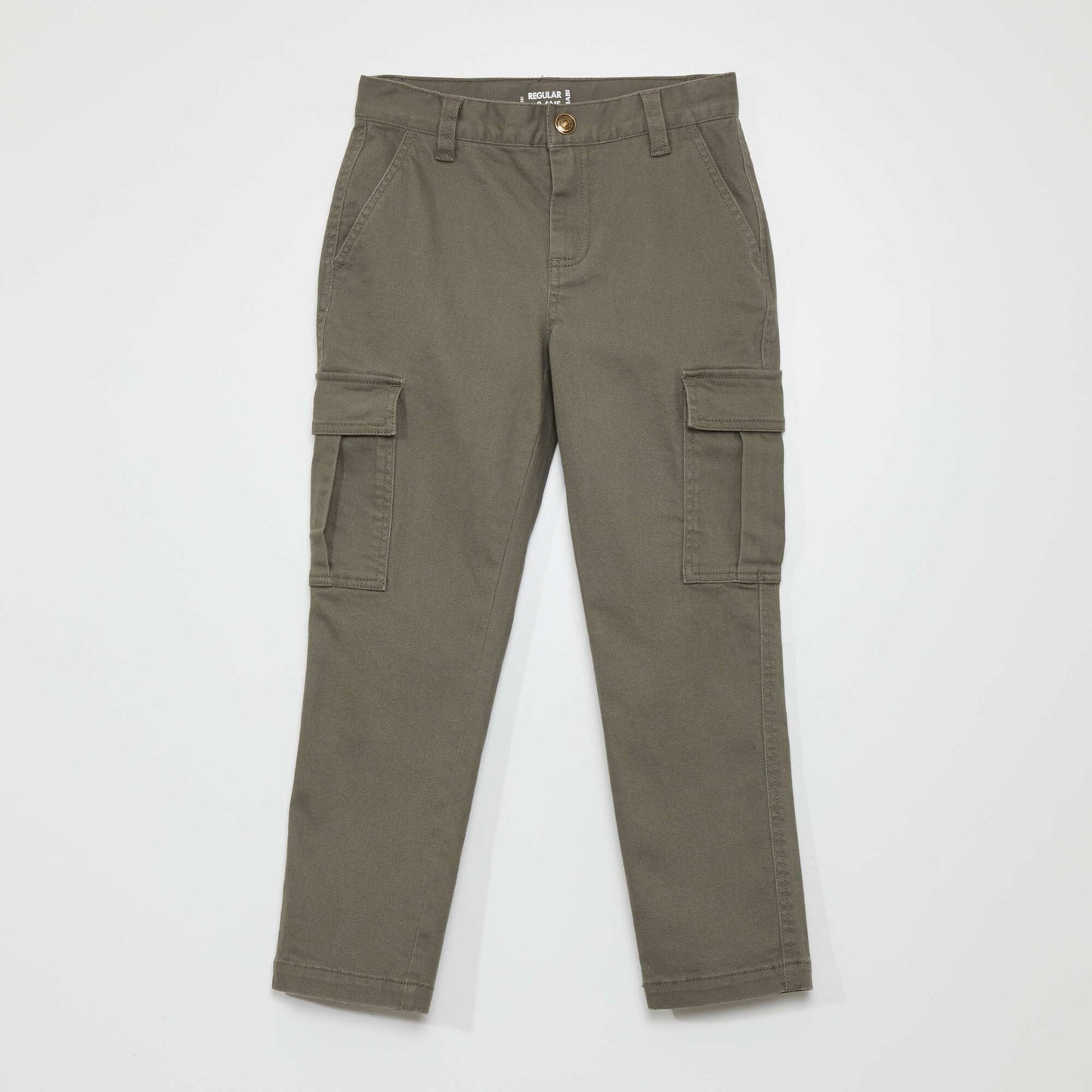 Pantalon slim fit poches Kaki