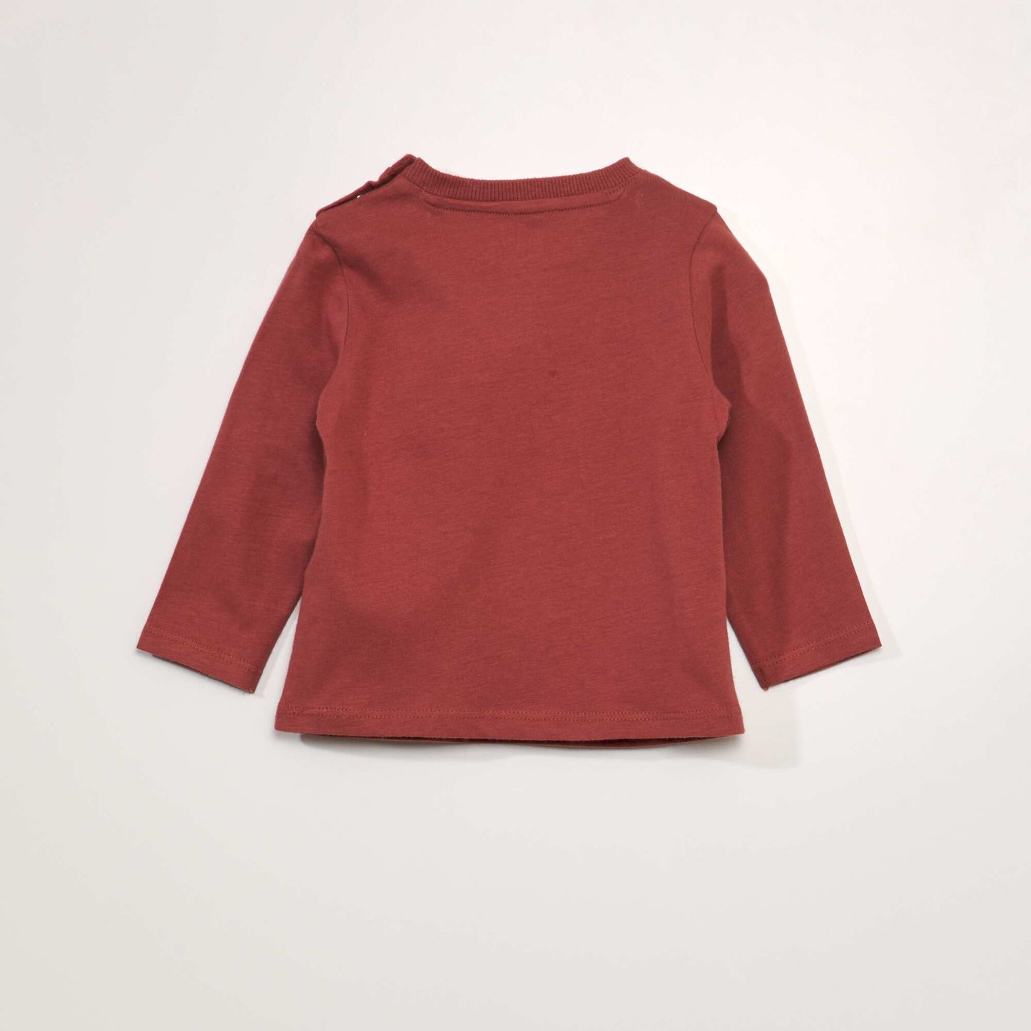 Tee-shirt chin avec imprim en bouclette Rouge