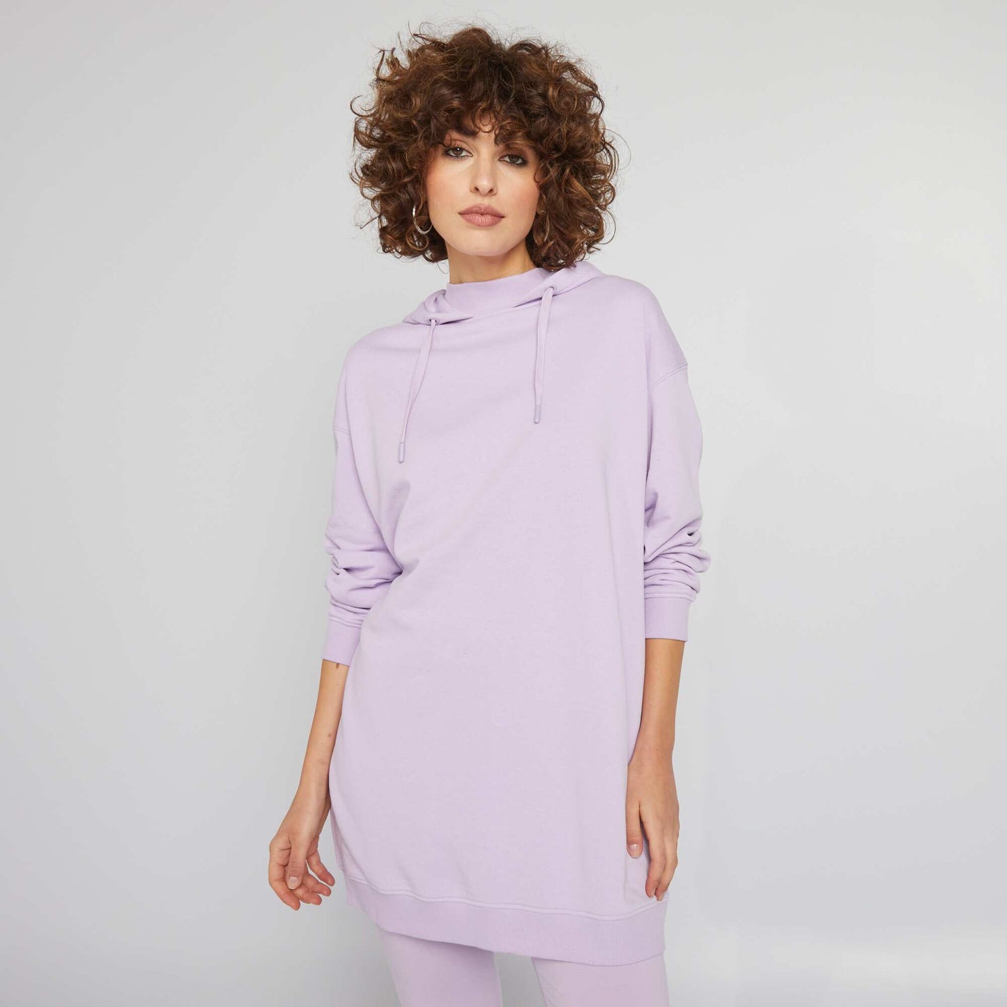 Sweat l ger   capuche Violet