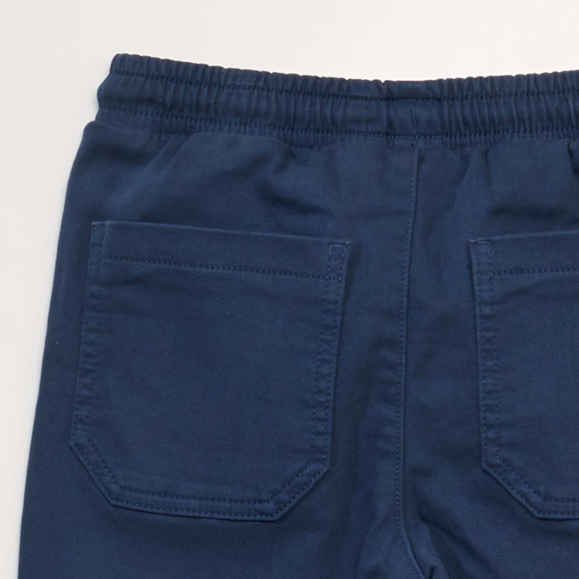Pantalon chino esprit jogging Bleu