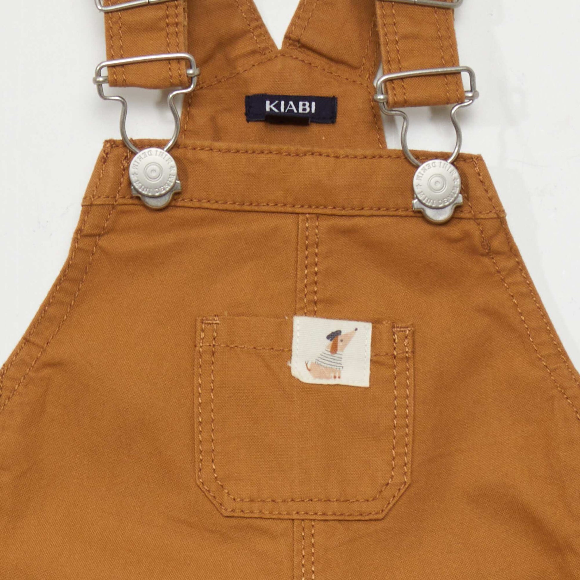 Salopette en coton Camel