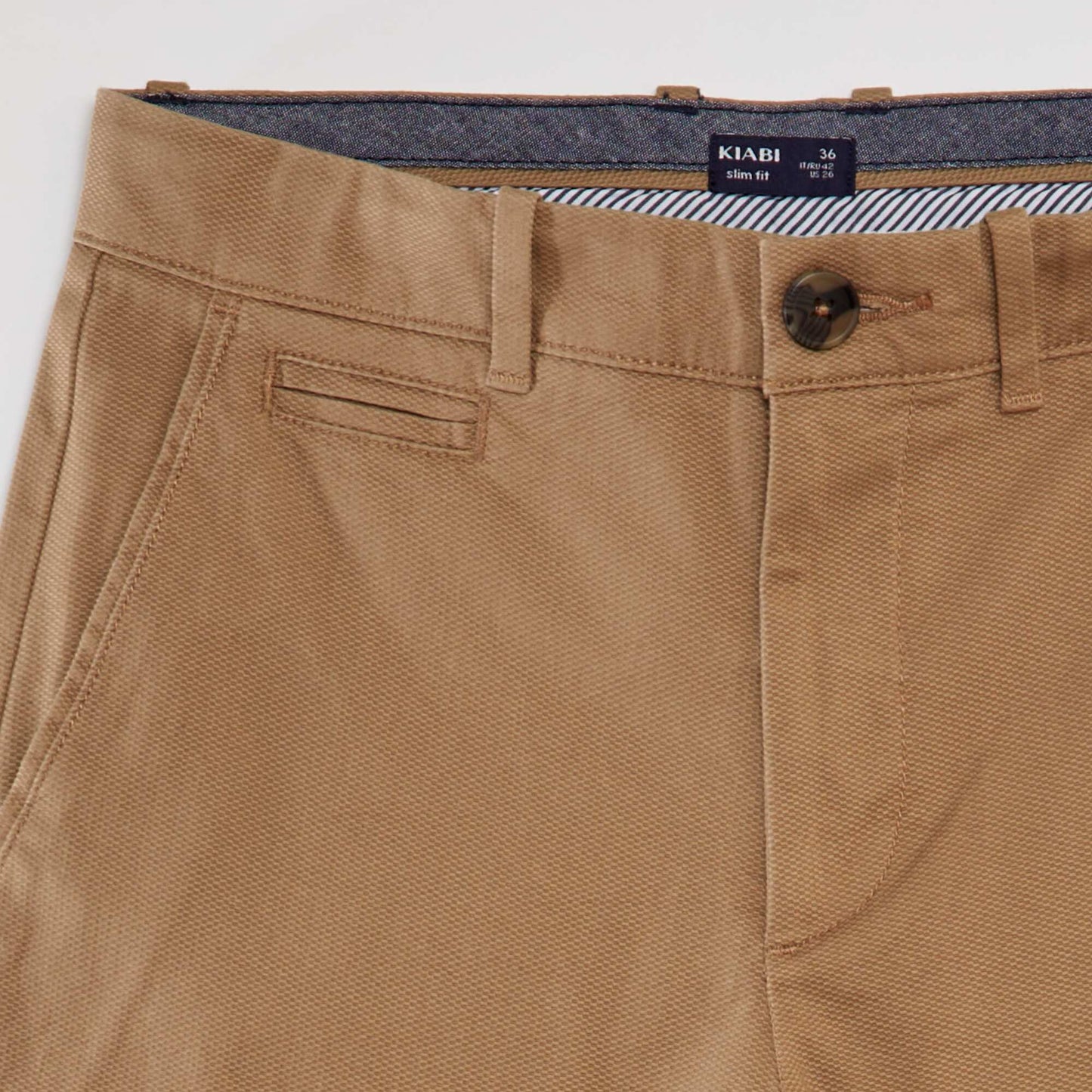 Pantalon chino en twill Beige