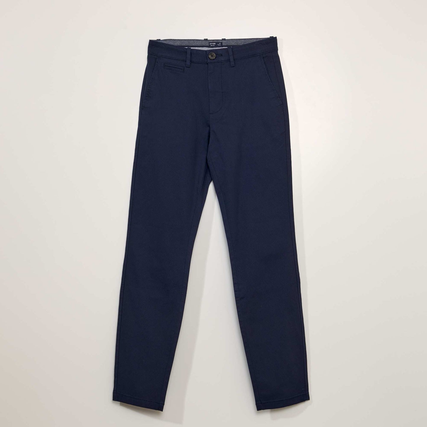 Pantalon chino en twill Bleu marine