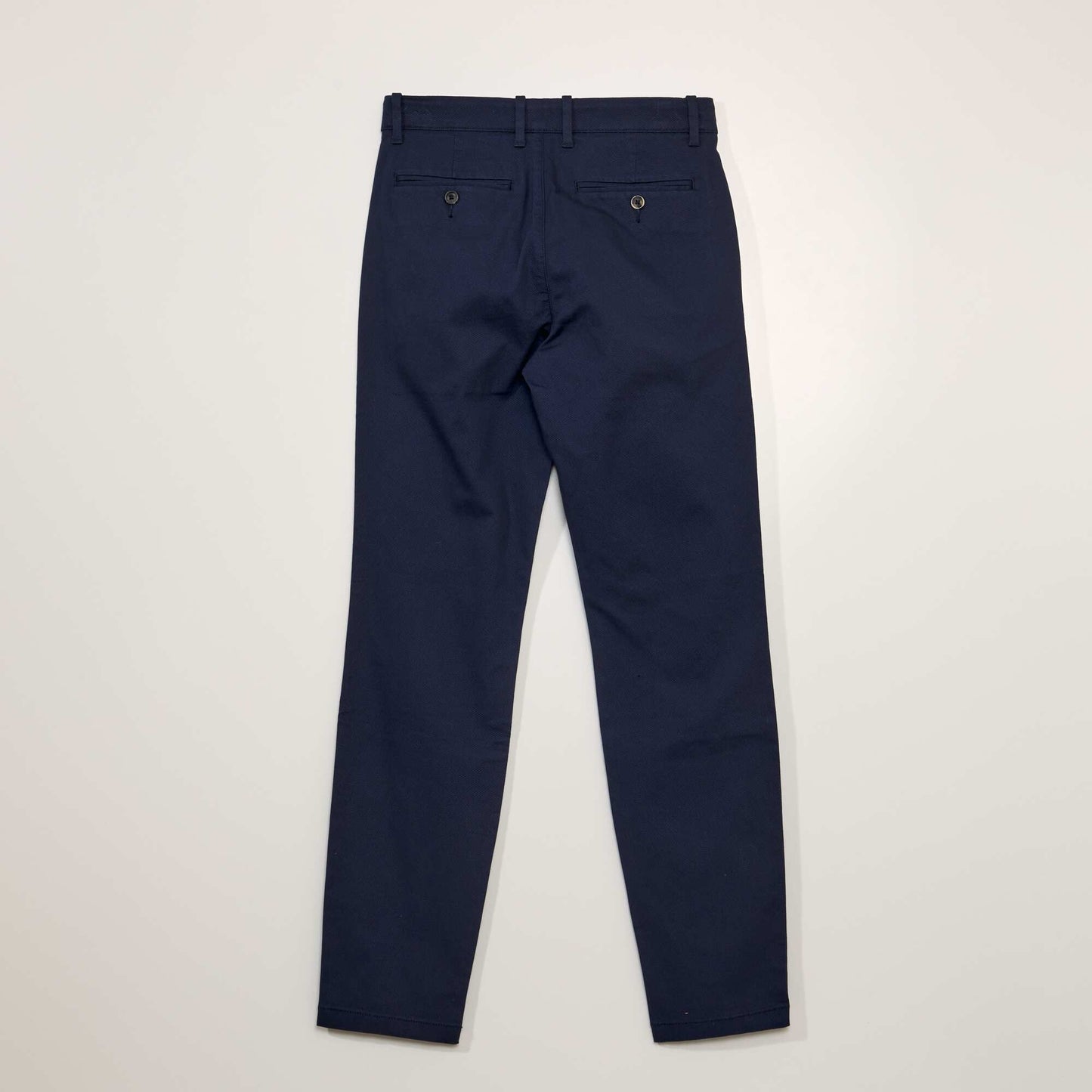 Pantalon chino en twill Bleu marine