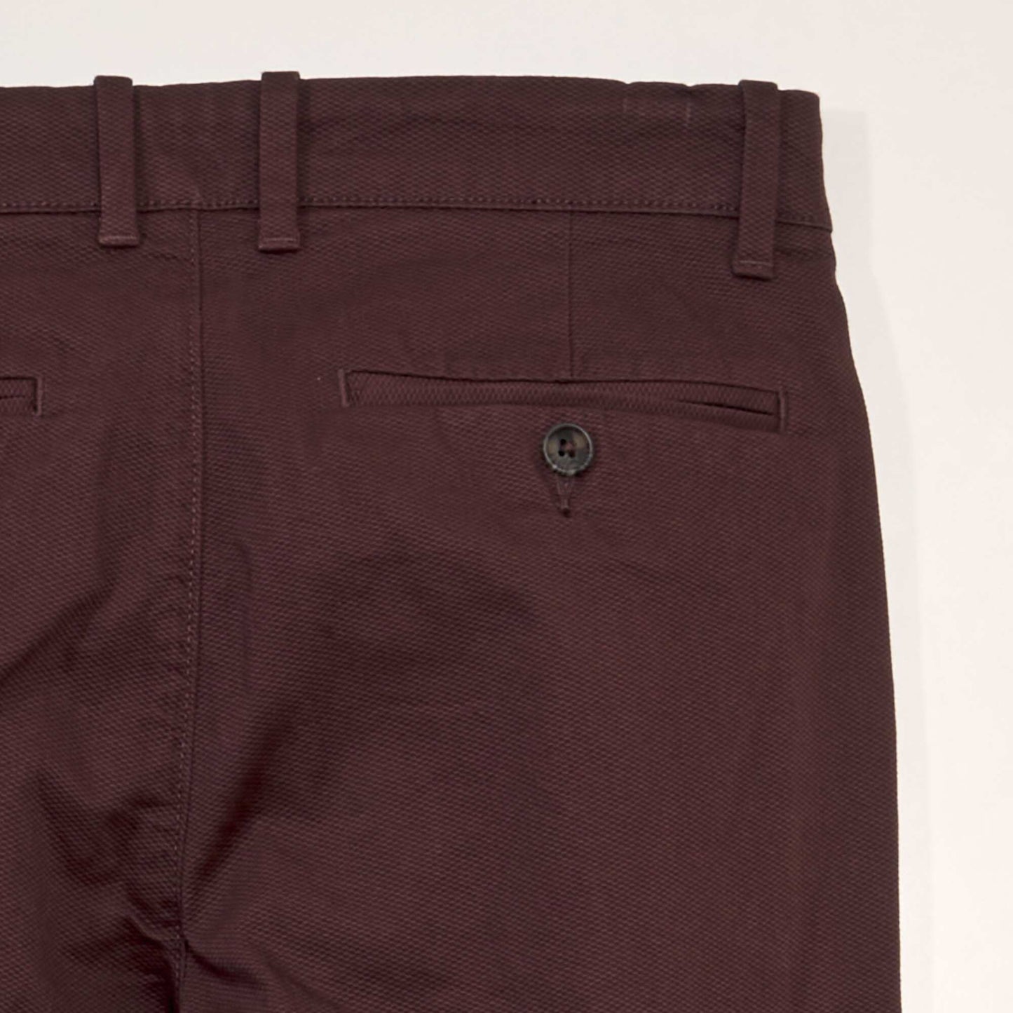 Pantalon chino en twill Bordeau