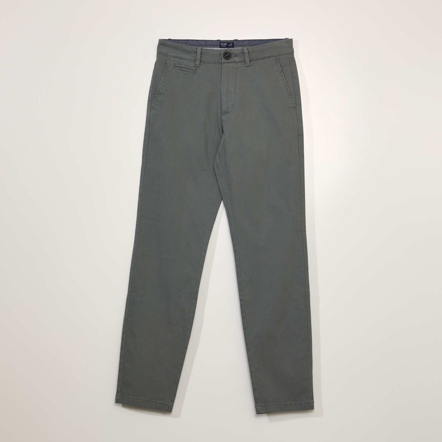 Pantalon chino en twill Vert