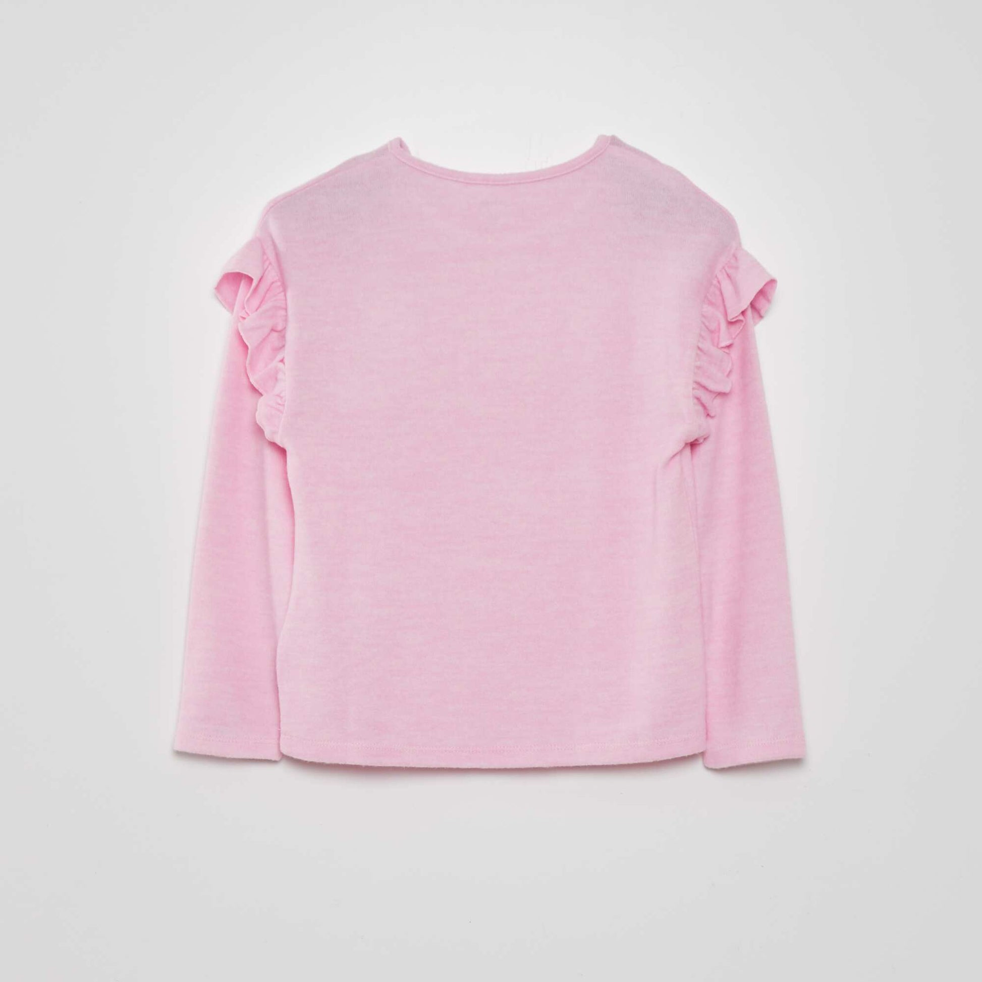 T-shirt en maille doudou Rose