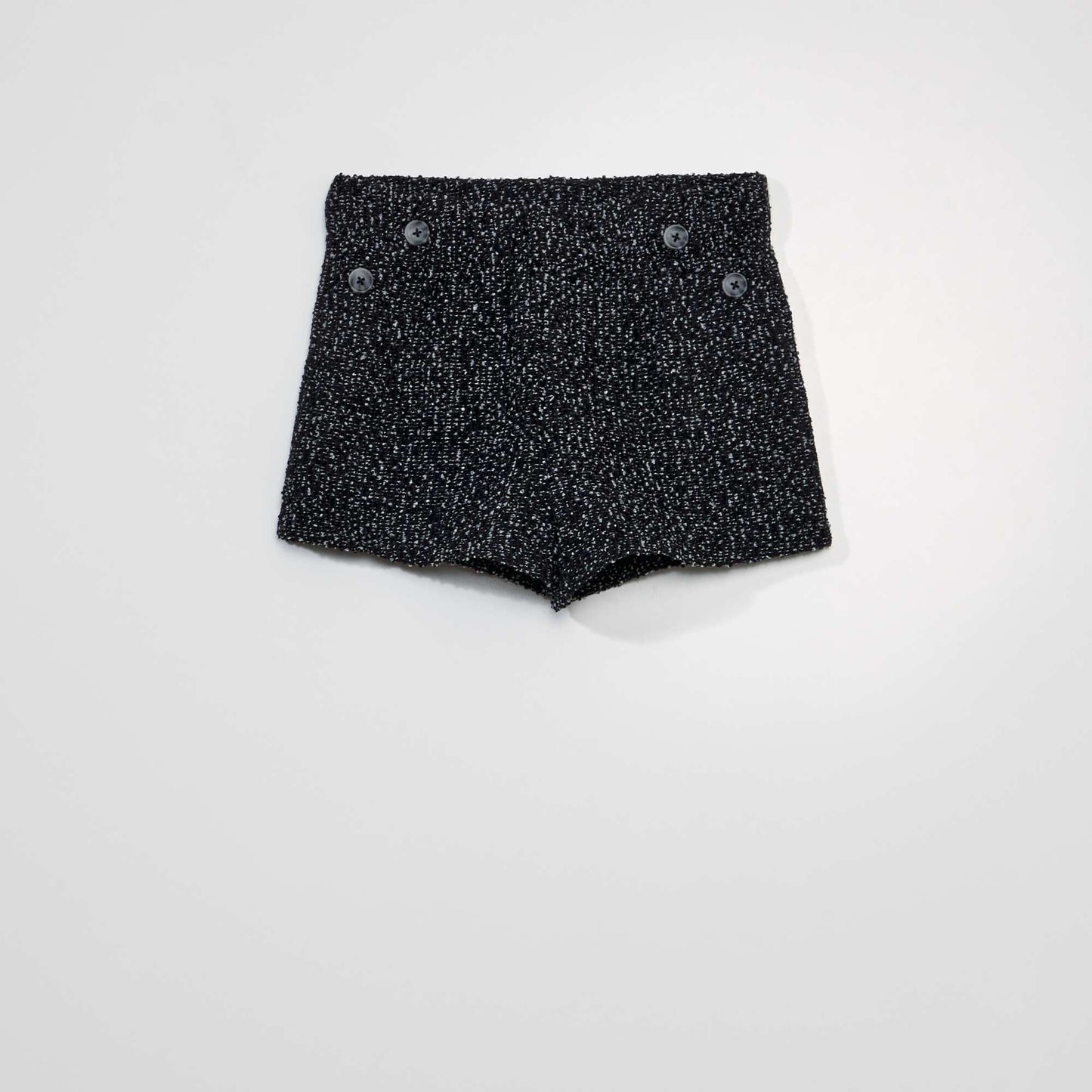 Short en tweed Noir