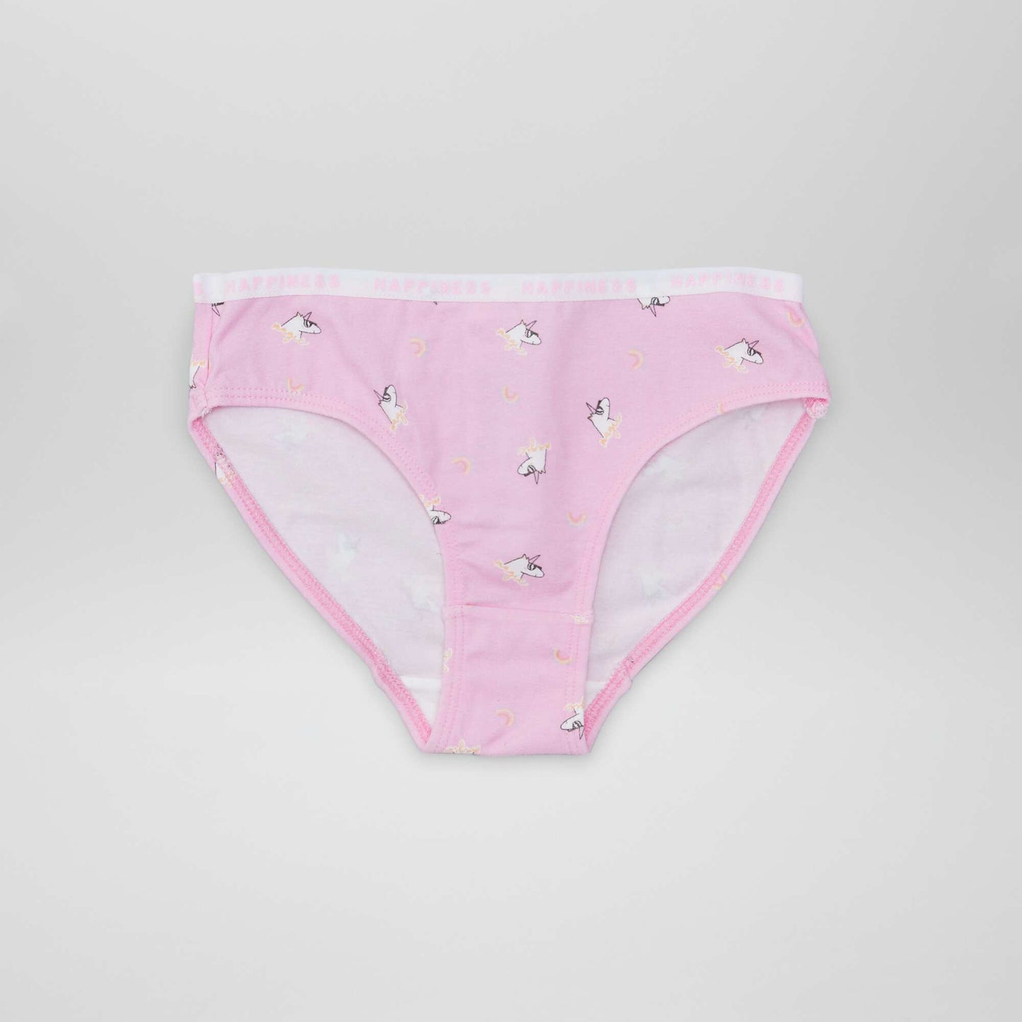 Lot de 4 culottes imprim 'animal' Licorne