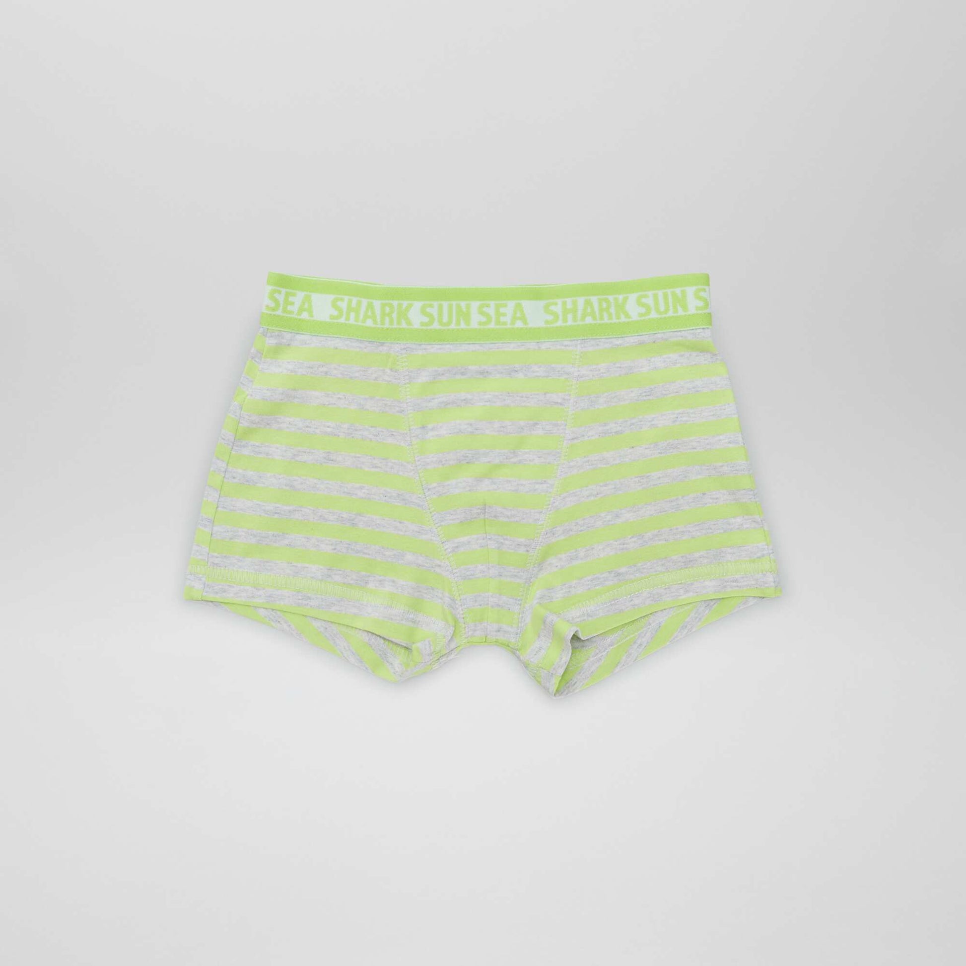 Lot de 3 boxers stretch Bleu/gris