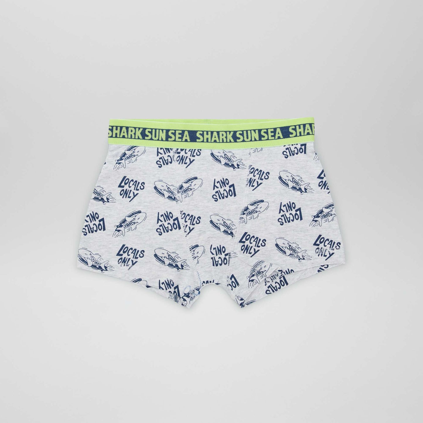 Lot de 3 boxers stretch Bleu/gris