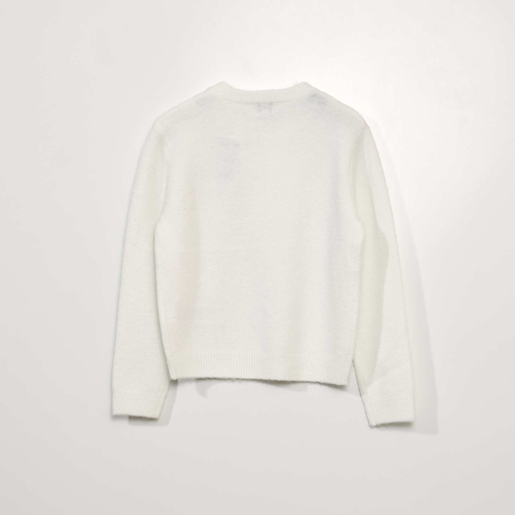 Pull en maille Blanc