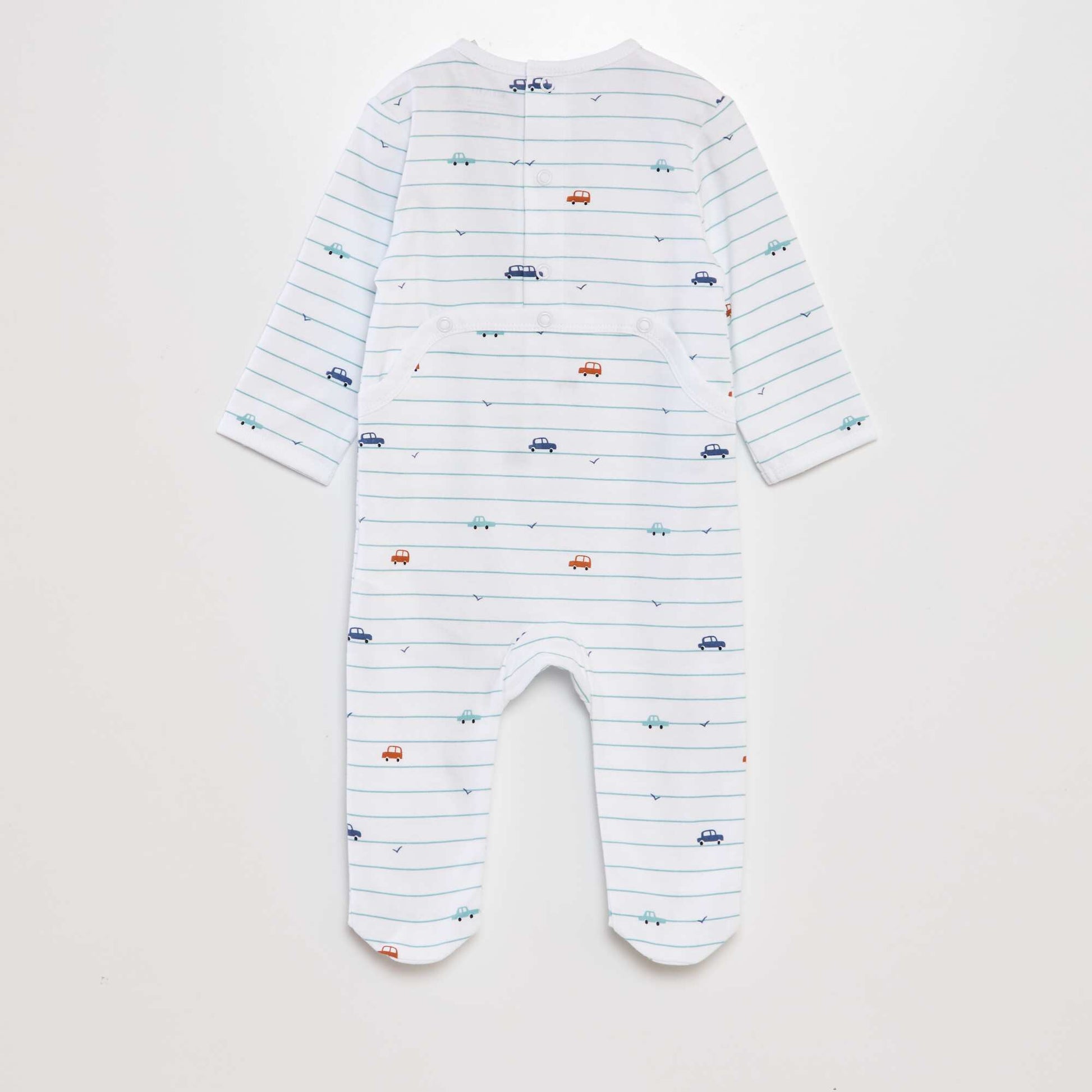 Pyjama dors-bien en coton BLANC