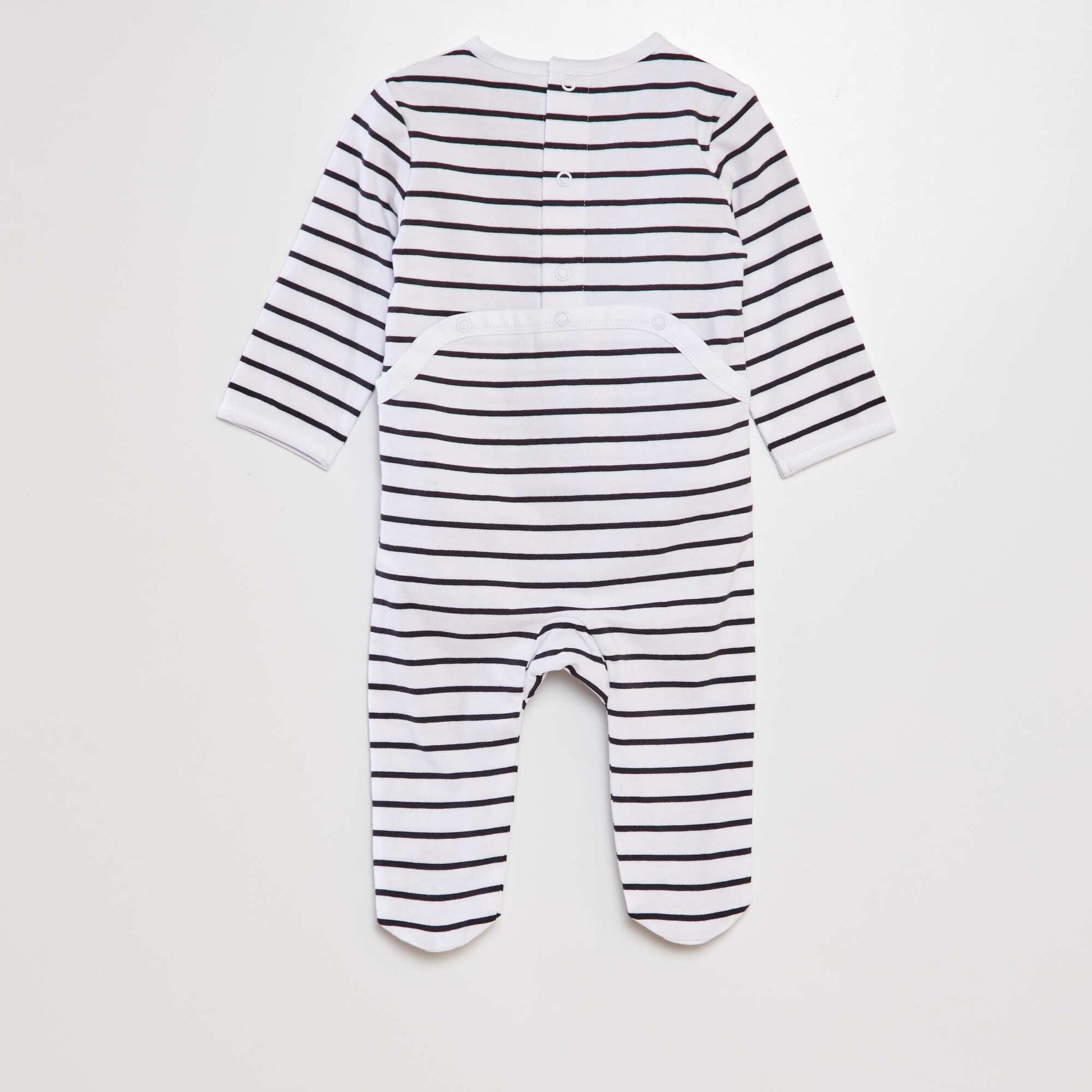 Pyjama dors-bien en coton BLANC