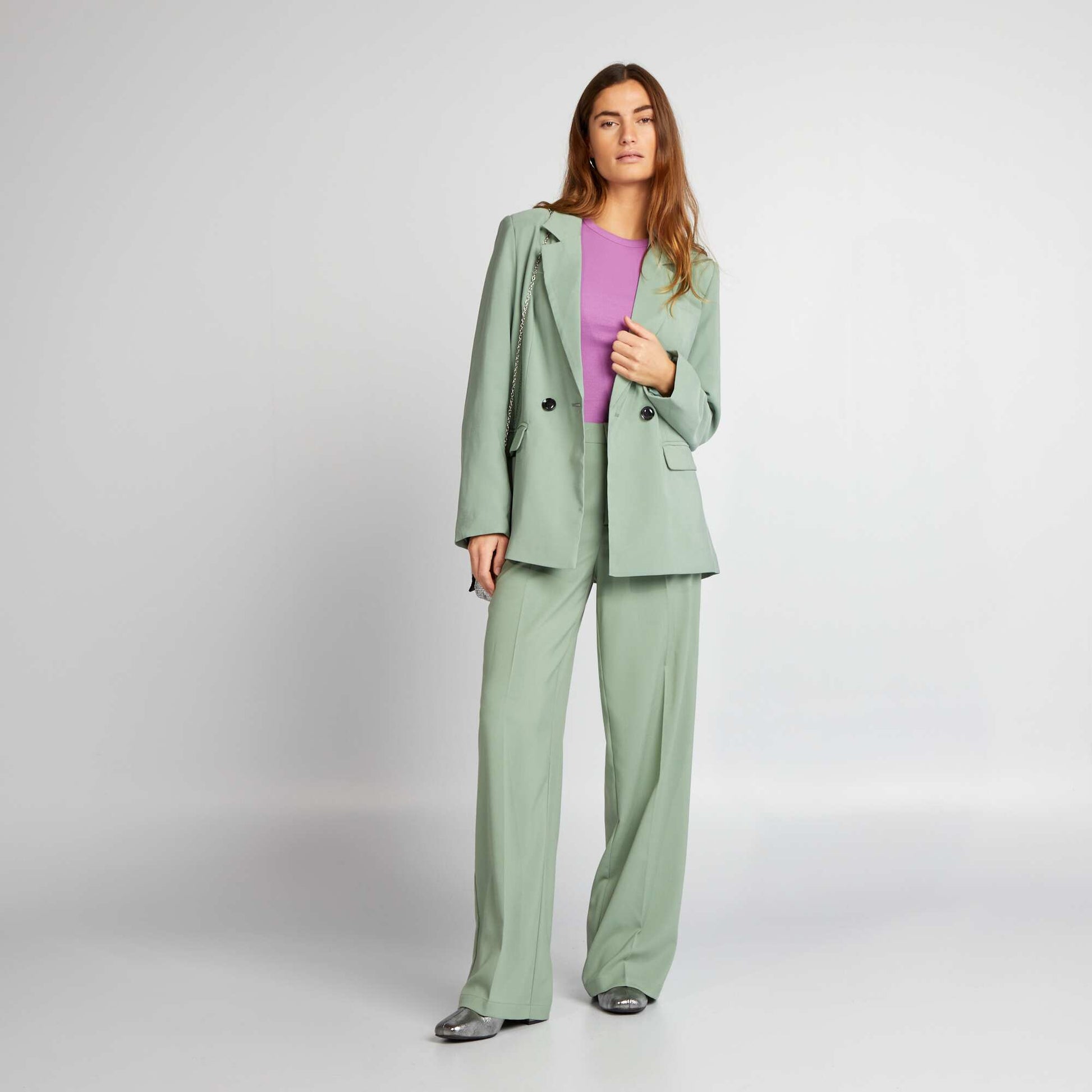 Veste de tailleur longue Vert