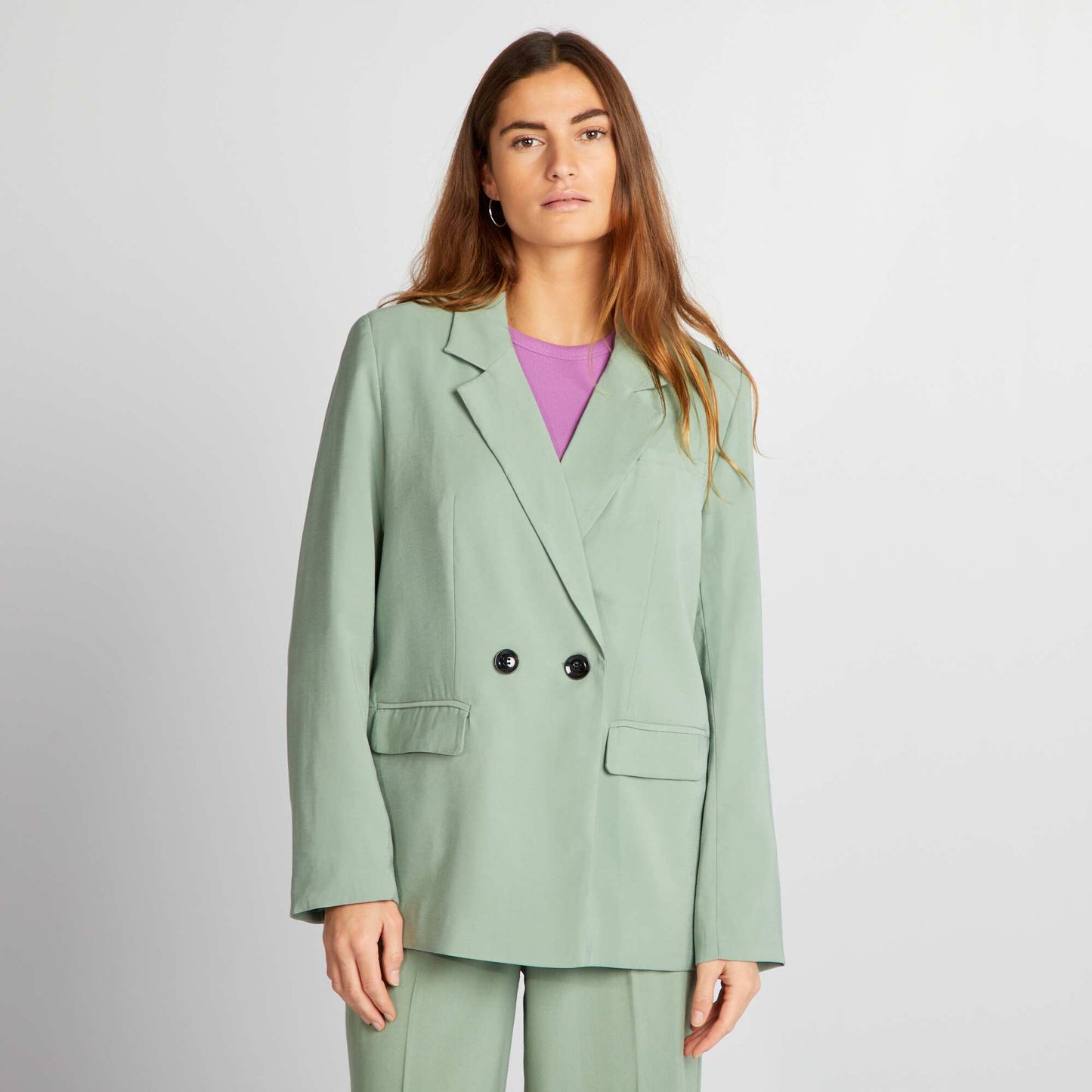 Veste de tailleur longue Vert