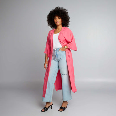 Kimono long Rose