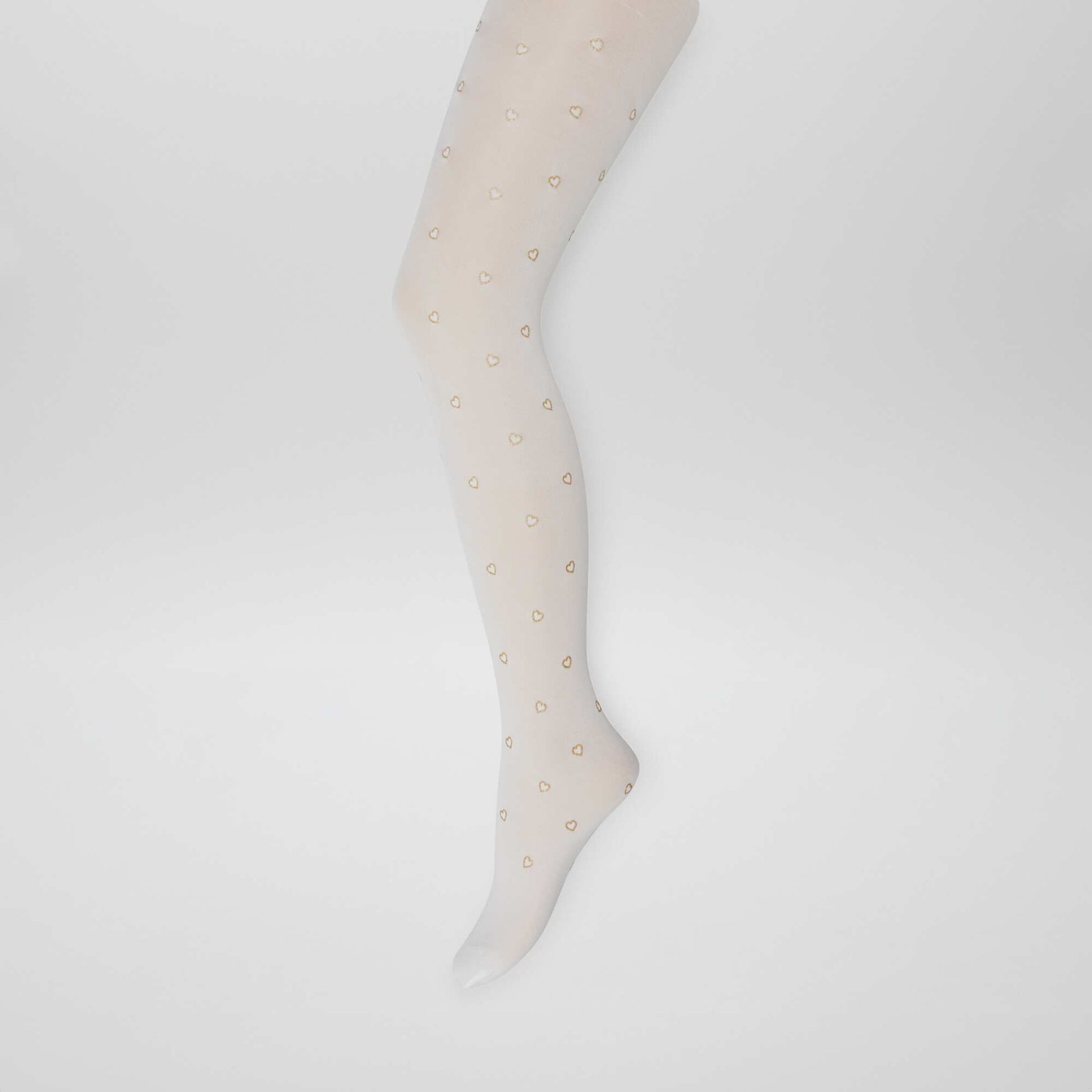 Lot de 2 collants l gers fantaisie Beige