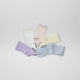 Blanc/jaune/violet/rose/gris