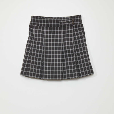 Jupe courte carreaux Noir carreaux