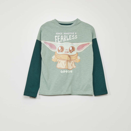 Tee-shirt effet 2 en 1 'Star Wars' Vert