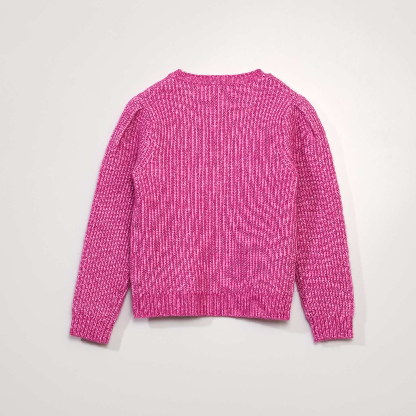 Pull point mousse maille ajour e Rose