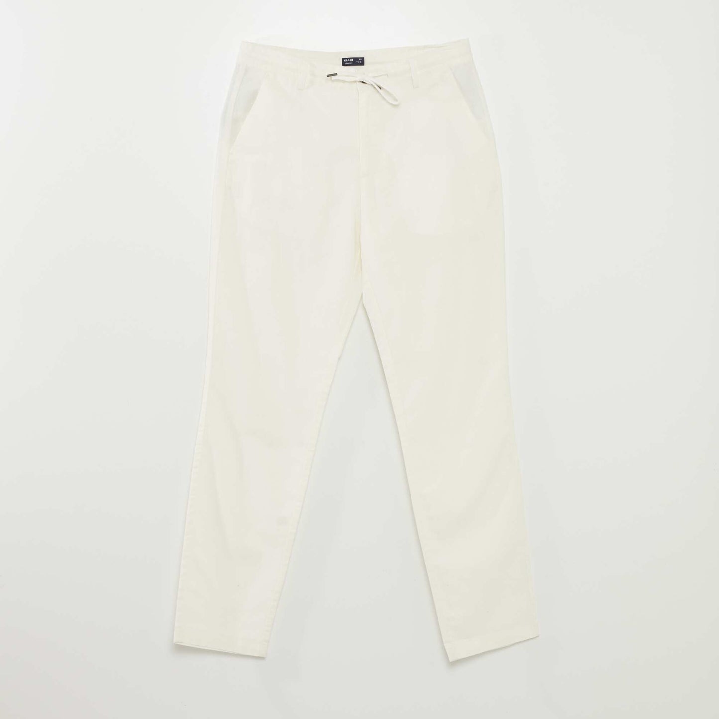 Pantalon chino droit blanc