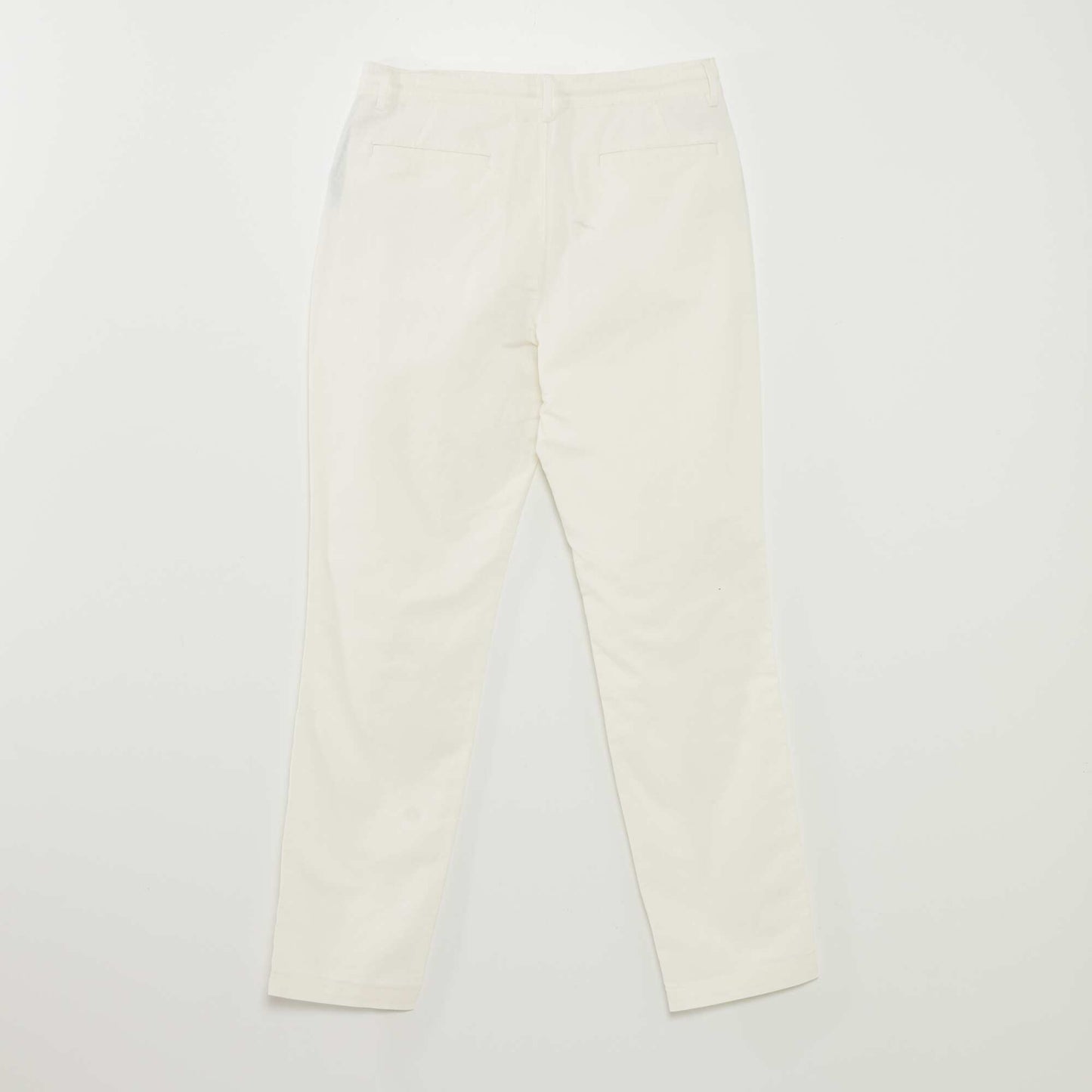 Pantalon chino droit blanc