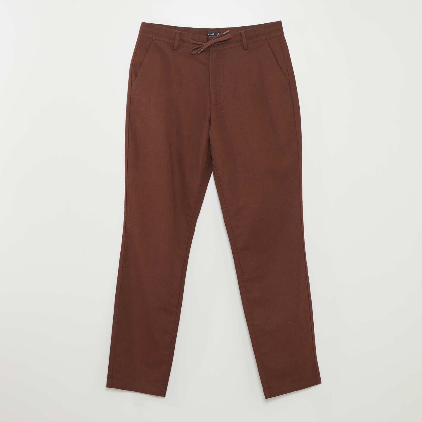 Pantalon chino droit Marron