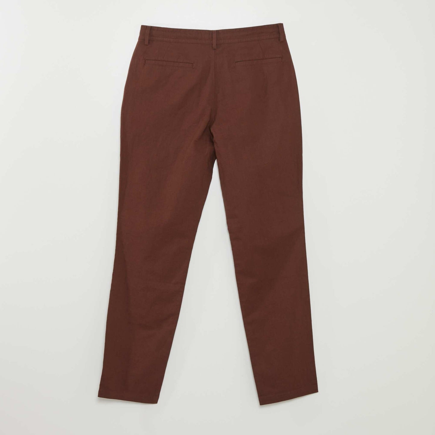 Pantalon chino droit Marron