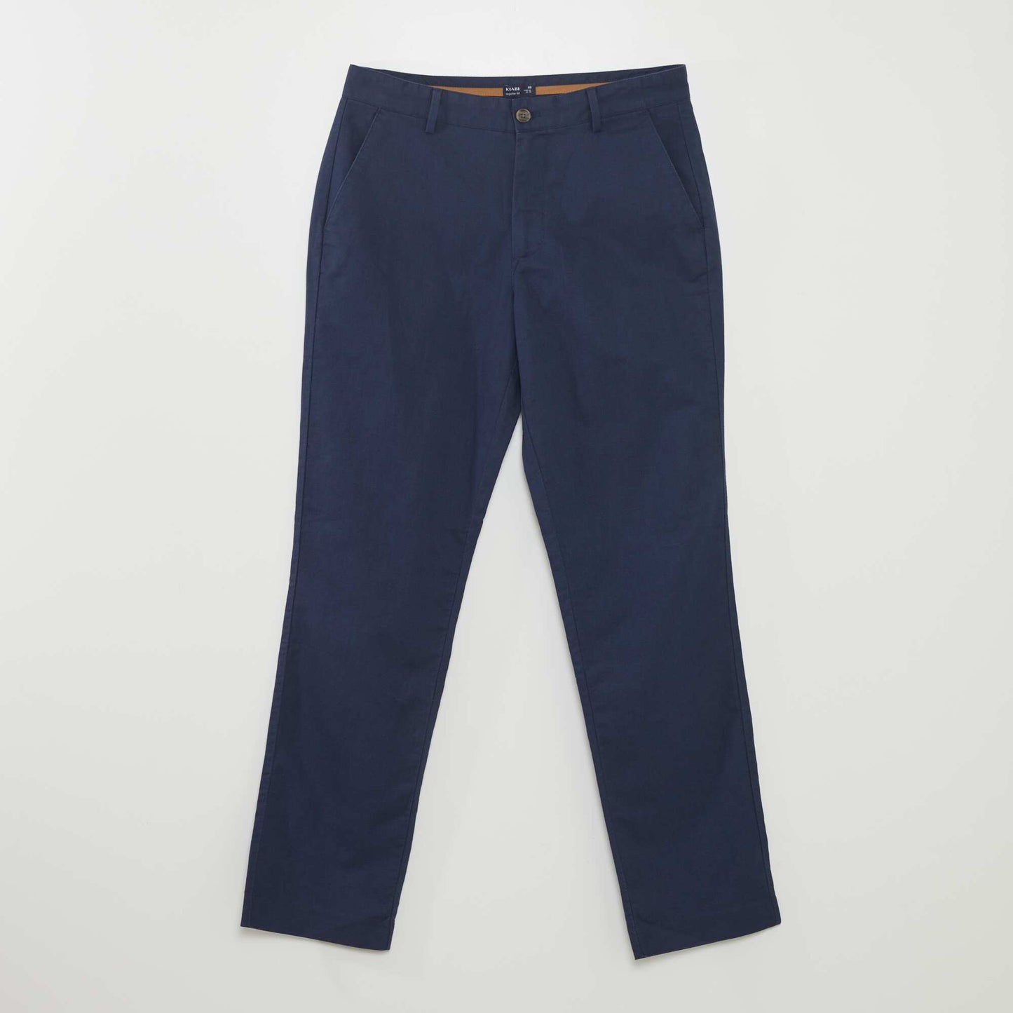 Pantalon chino slim Bleu marine