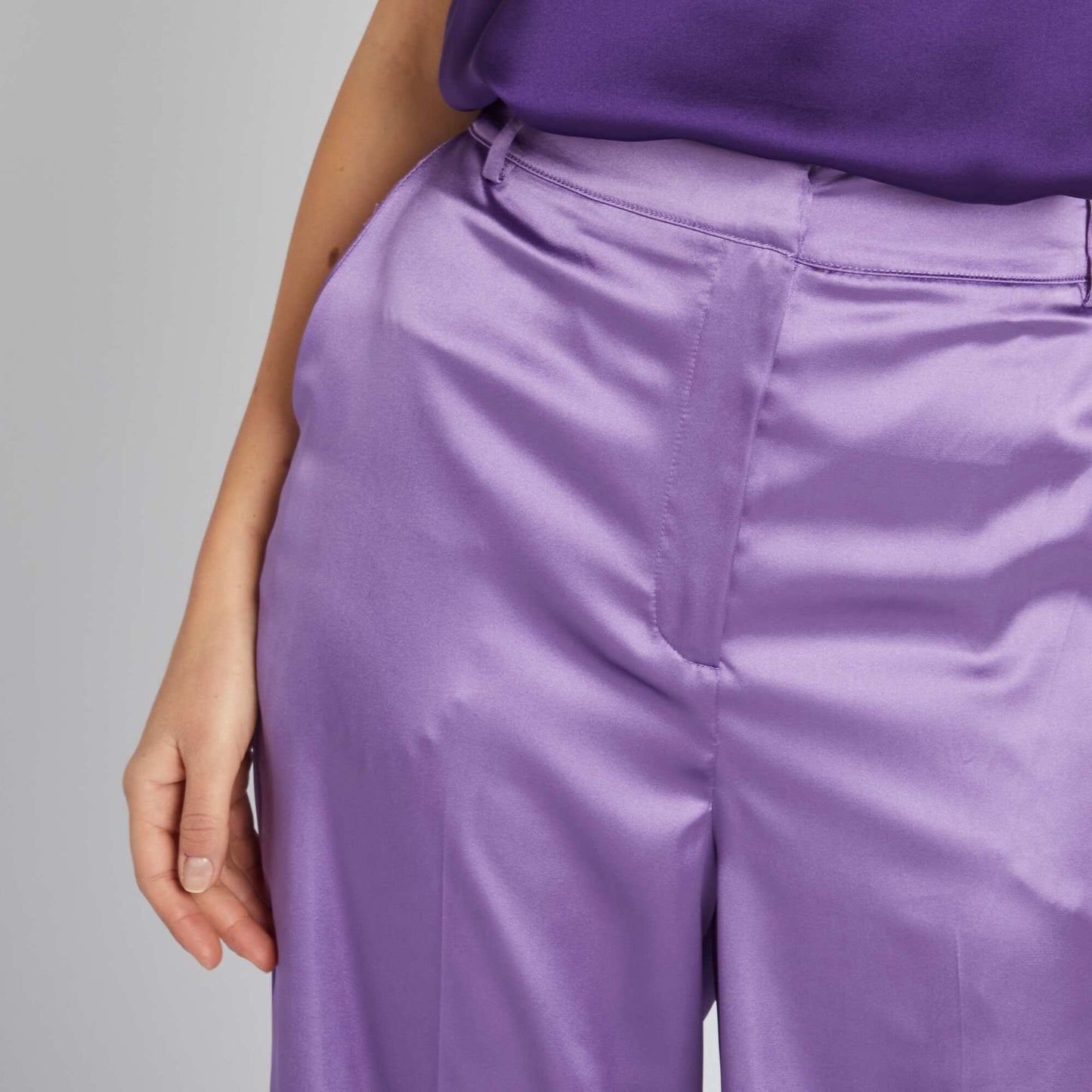 Pantalon en satin VIOLET