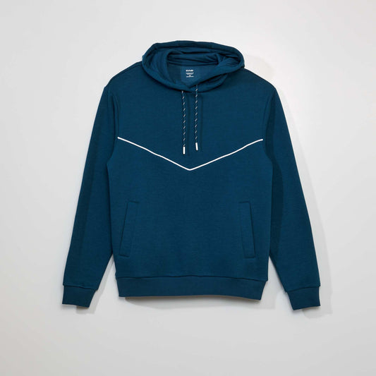 Sweat en molleton capuche Bleu